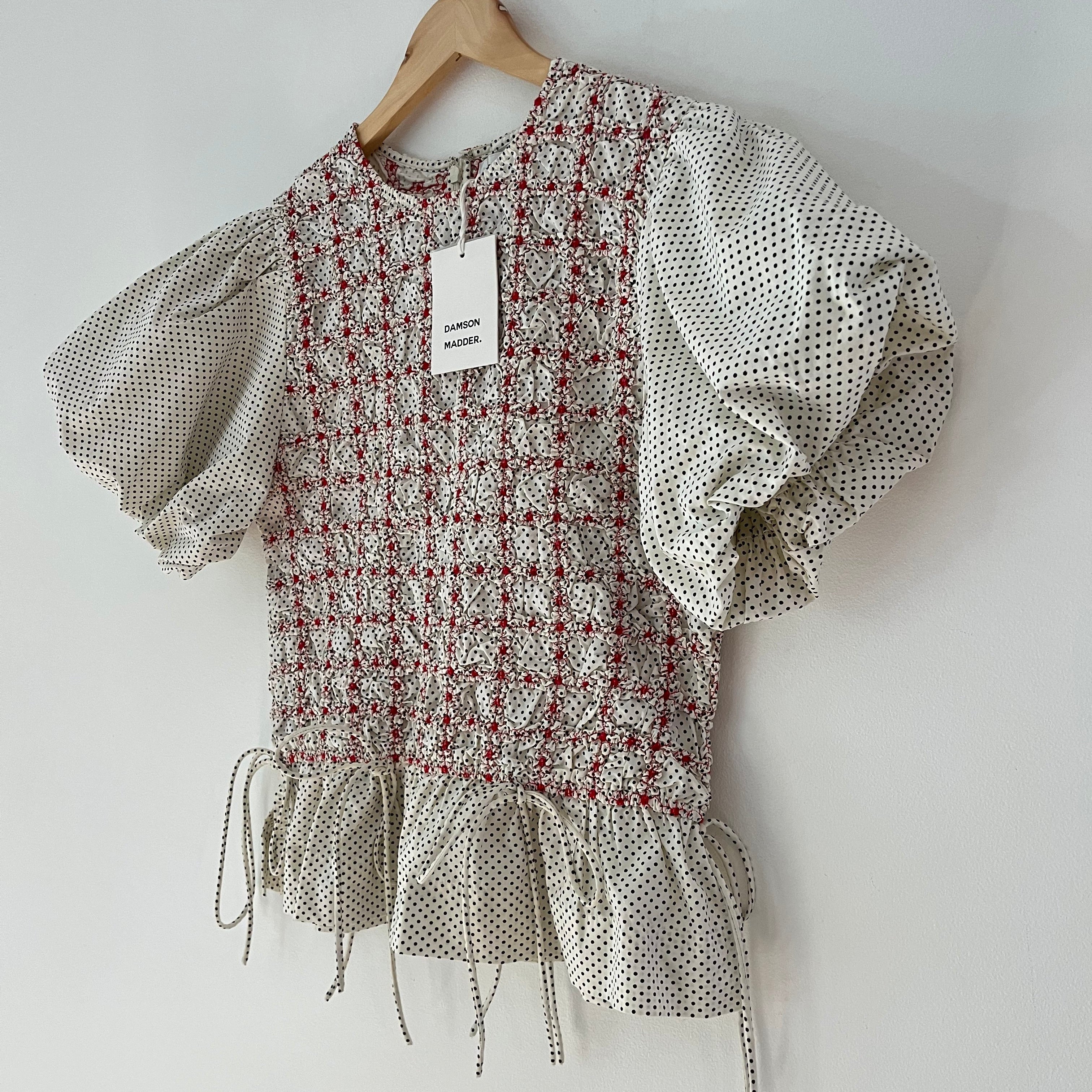 Damson Madder BNWT AUDREY Blouse in Spot Size AU14.