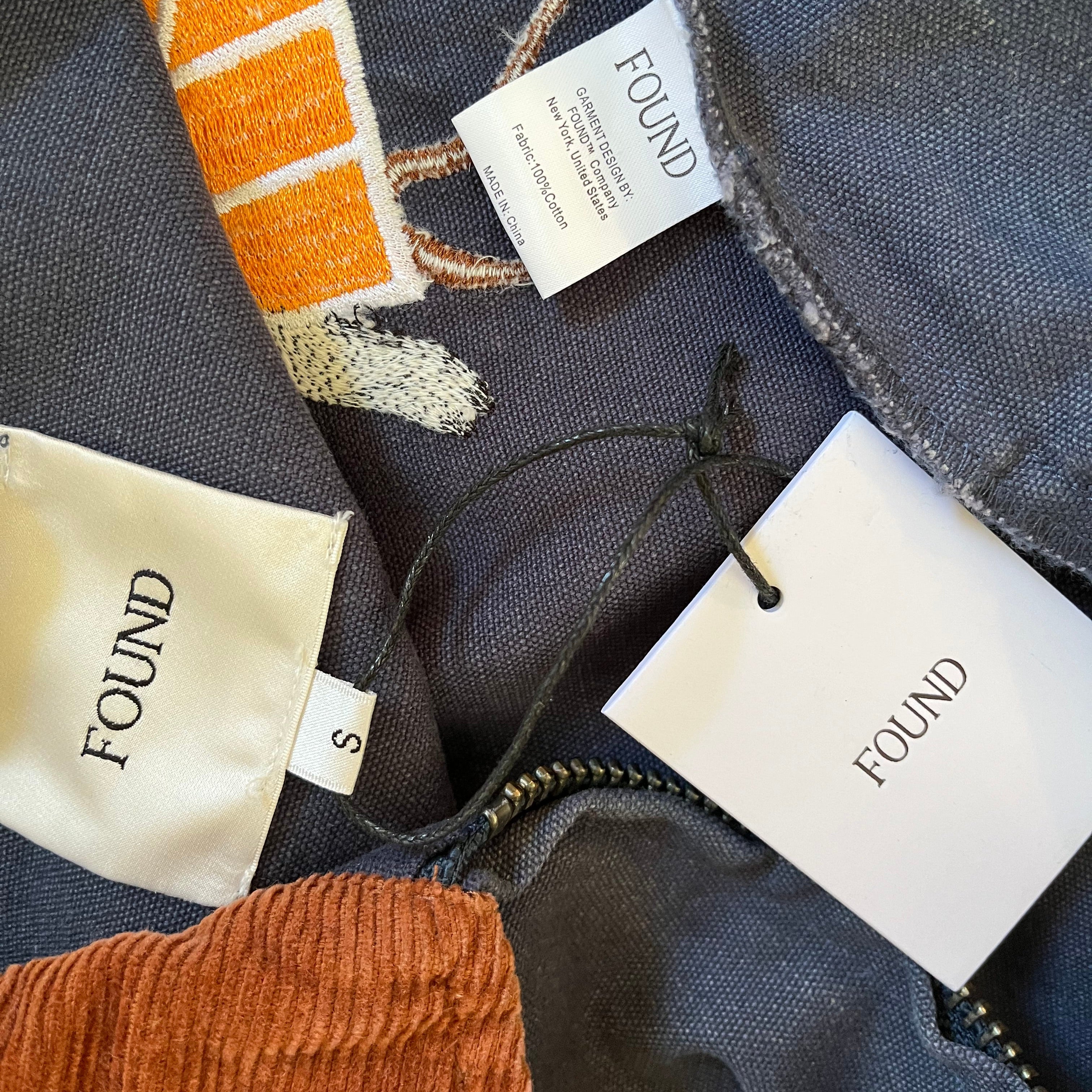 Found BNWT HORSE Embroidered Work Jacket in Faded Navy.