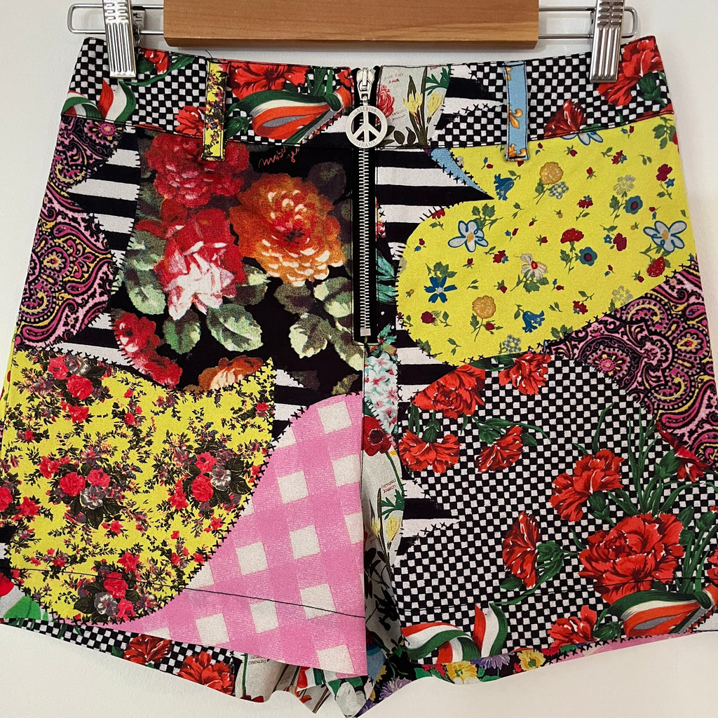 Moschino BNWT PATCHWORK Shorts Size AU8.