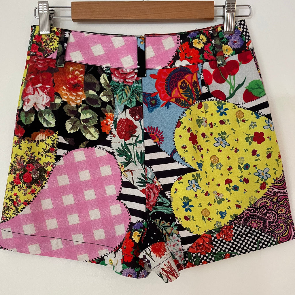 Moschino BNWT PATCHWORK Shorts Size AU8.