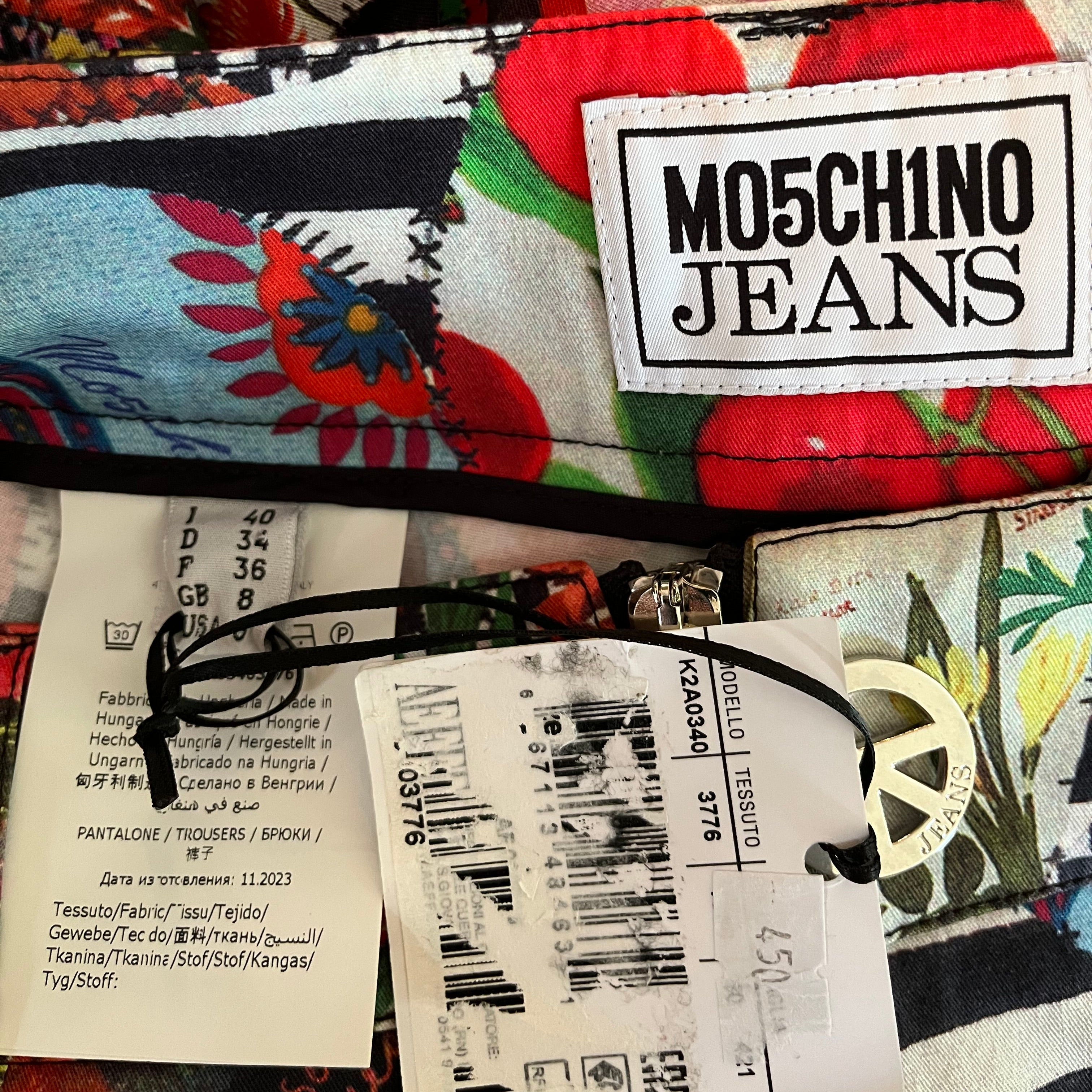 Moschino BNWT PATCHWORK Shorts Size AU8.