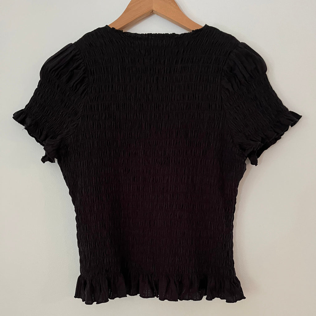 Apres Studios RUCHED Button Tee Size XL.
