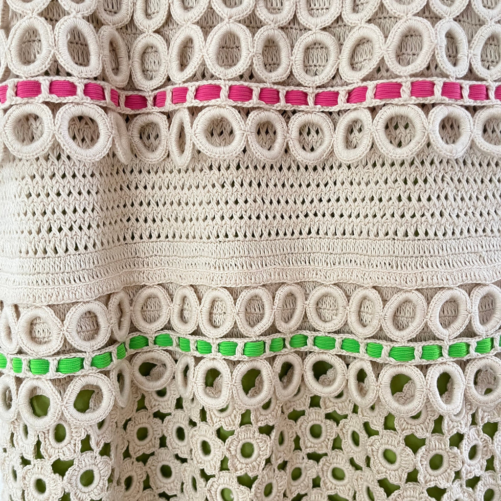 Moschino Cheap and Chic BNWT Crochet Knit Dress Size AU10.