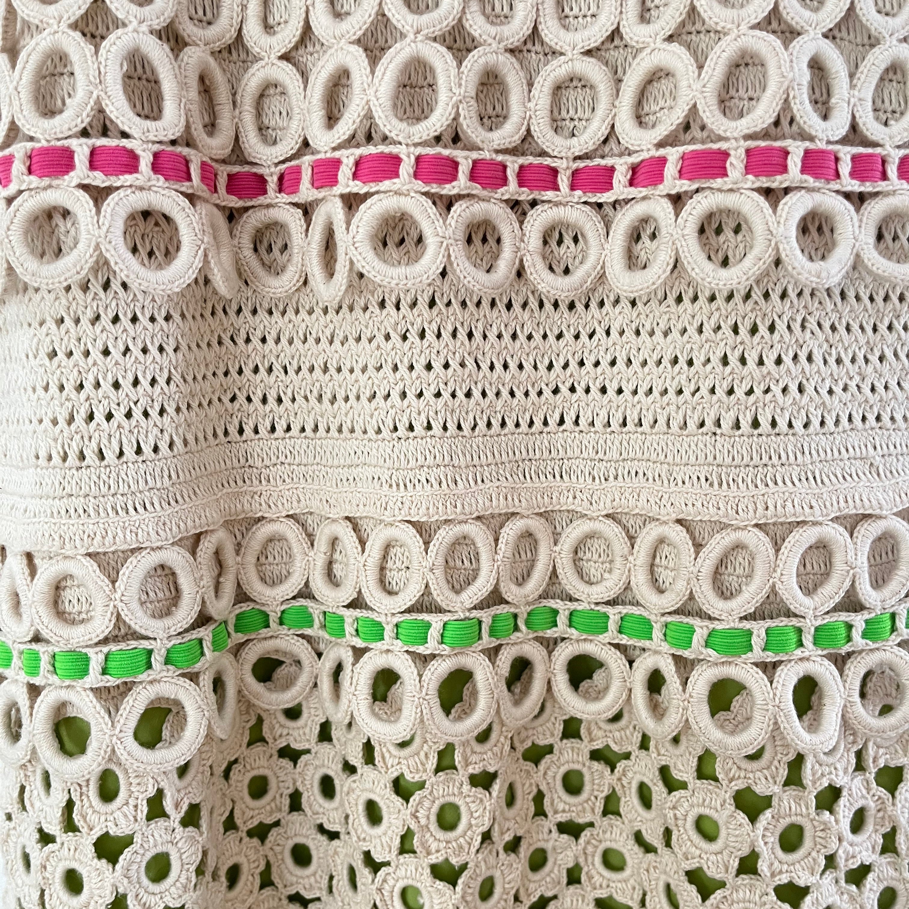 Moschino Cheap and Chic BNWT Crochet Knit Dress Size AU10.