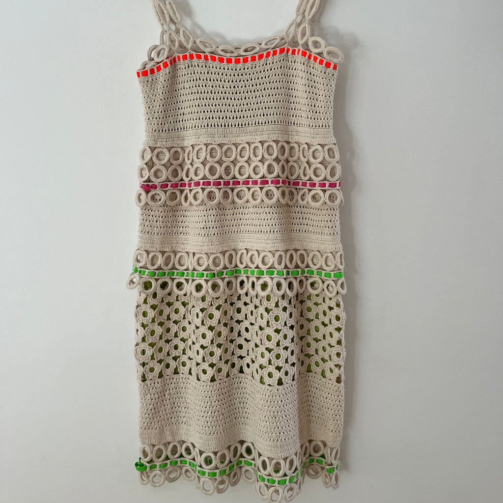 Moschino Cheap and Chic BNWT Crochet Knit Dress Size AU10.