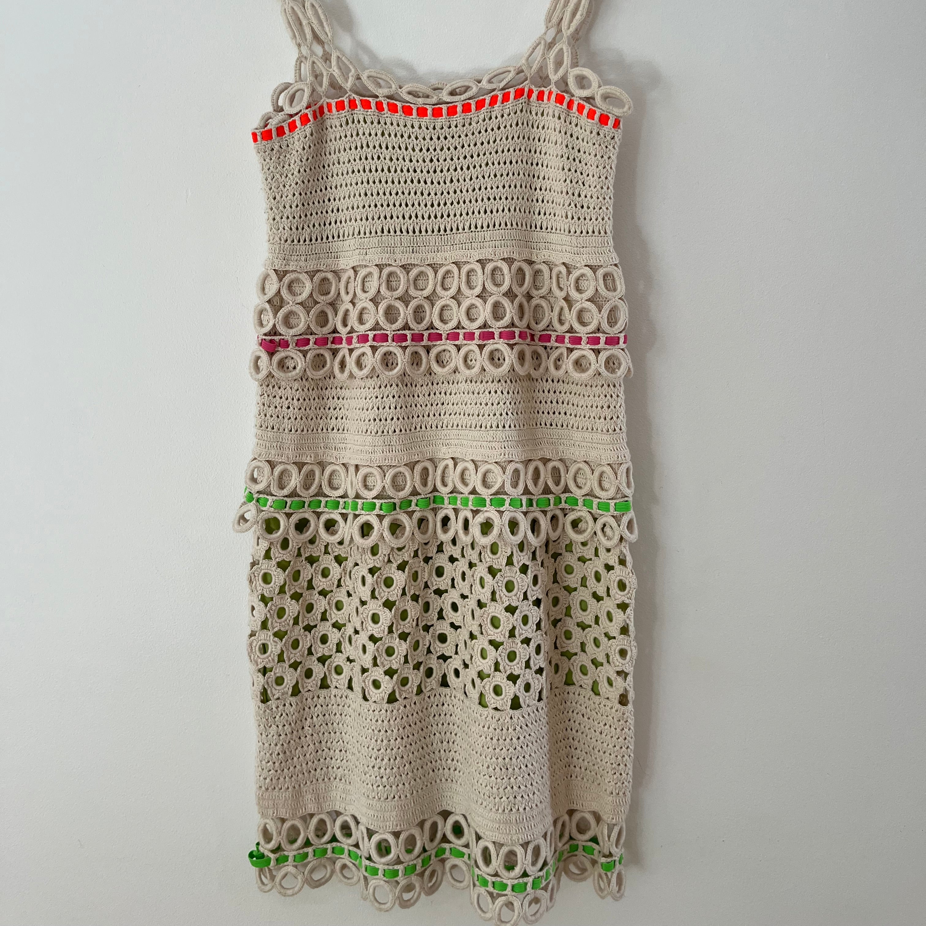 Moschino Cheap and Chic BNWT Crochet Knit Dress Size AU10.
