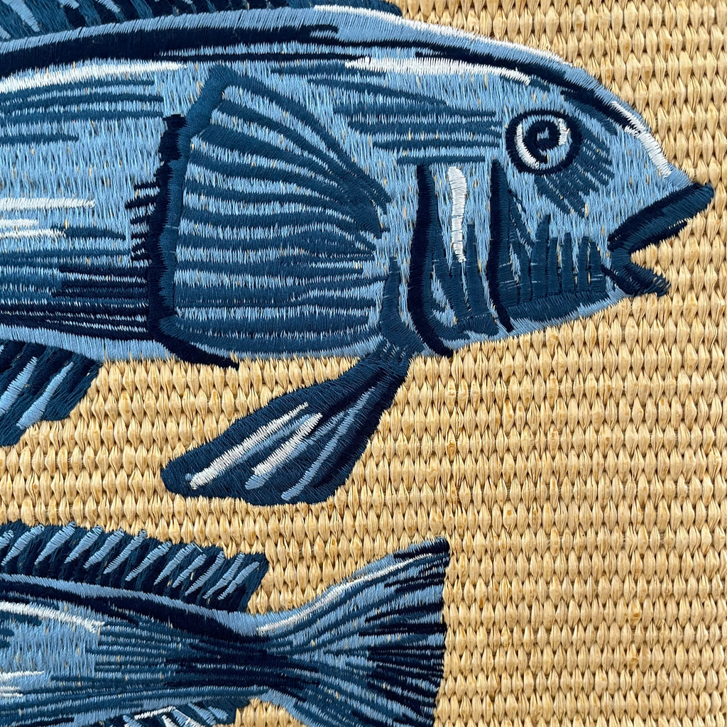 Farm Rio BNWT GARDEN TILES Raffia Shell Tote Bag.