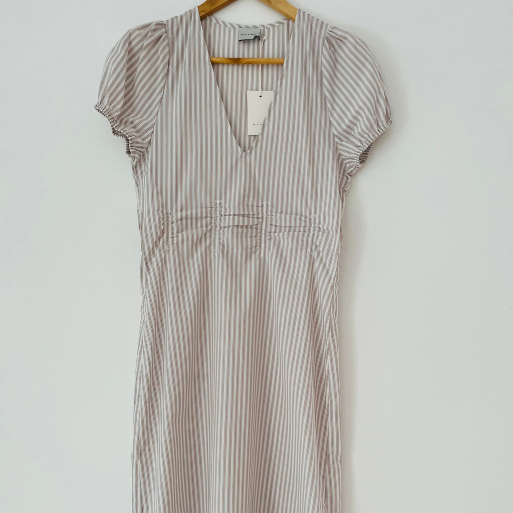 Deiji Studios BNWT PINCHED Dress in Lake Stripe Size XXS.