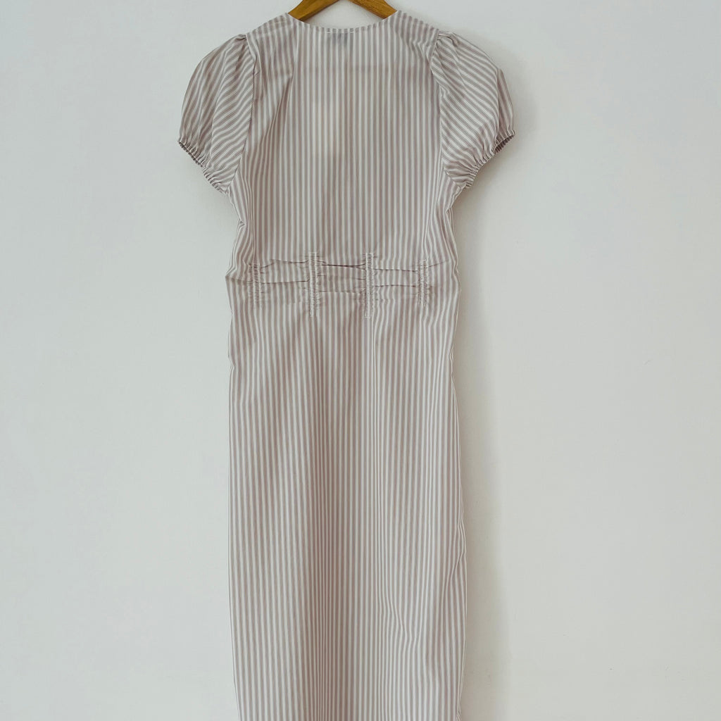Deiji Studios BNWT PINCHED Dress in Lake Stripe Size XXS.