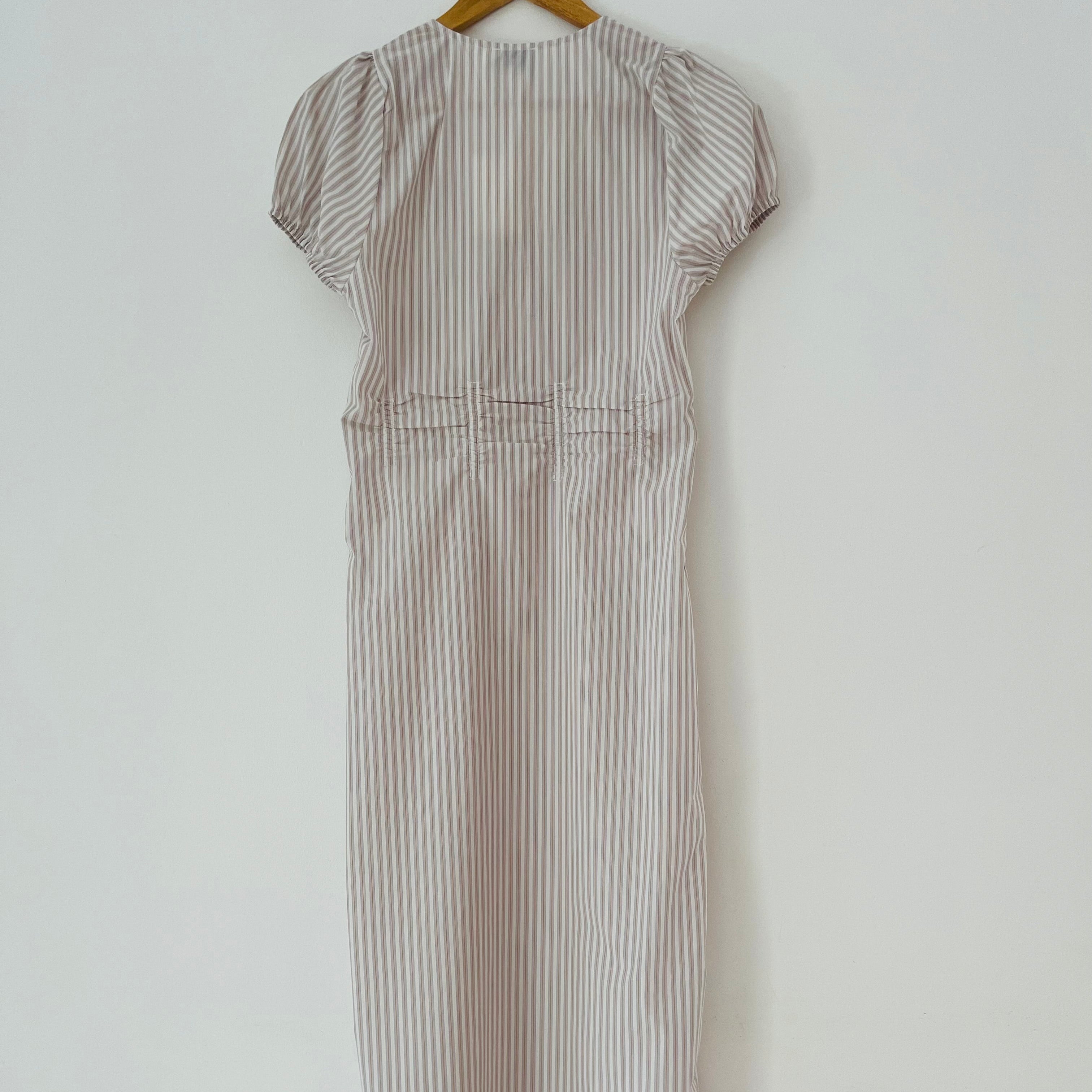 Deiji Studios BNWT PINCHED Dress in Lake Stripe Size XXS.