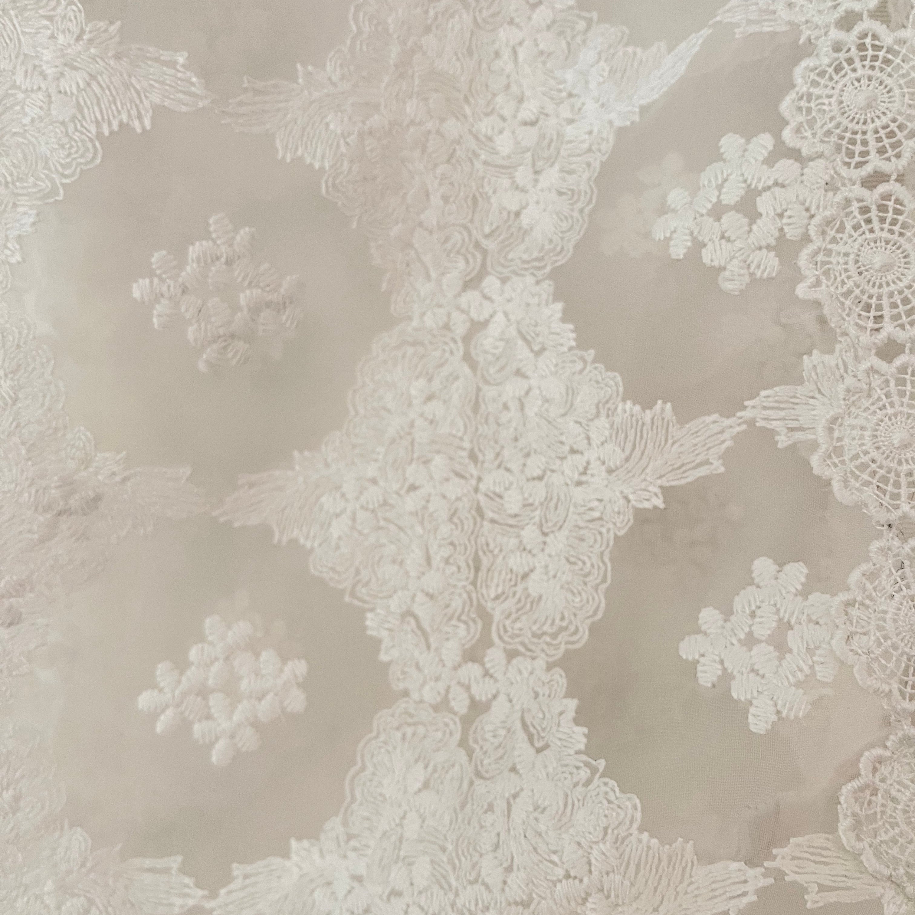 Sandro ESPERANCE Sheer-Inset Lace Top Size S.