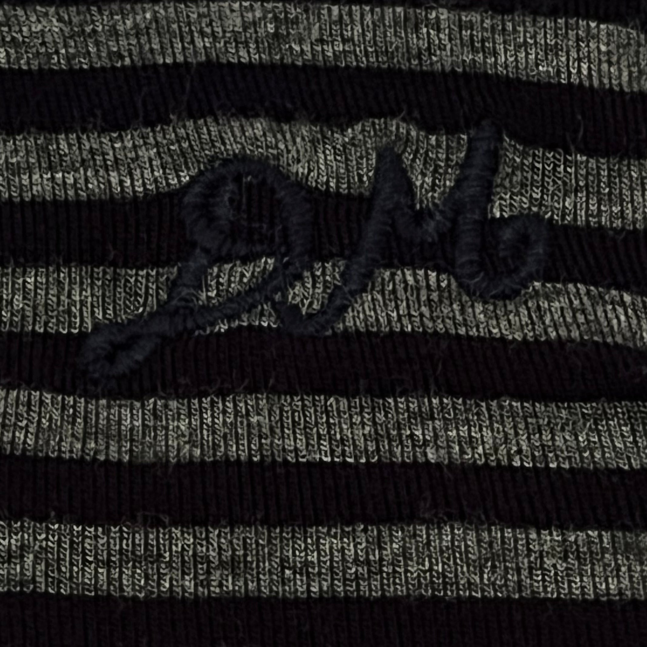 Damson Madder ELLIANA Smocked Cardigan In Grey Stripe Size UK8.