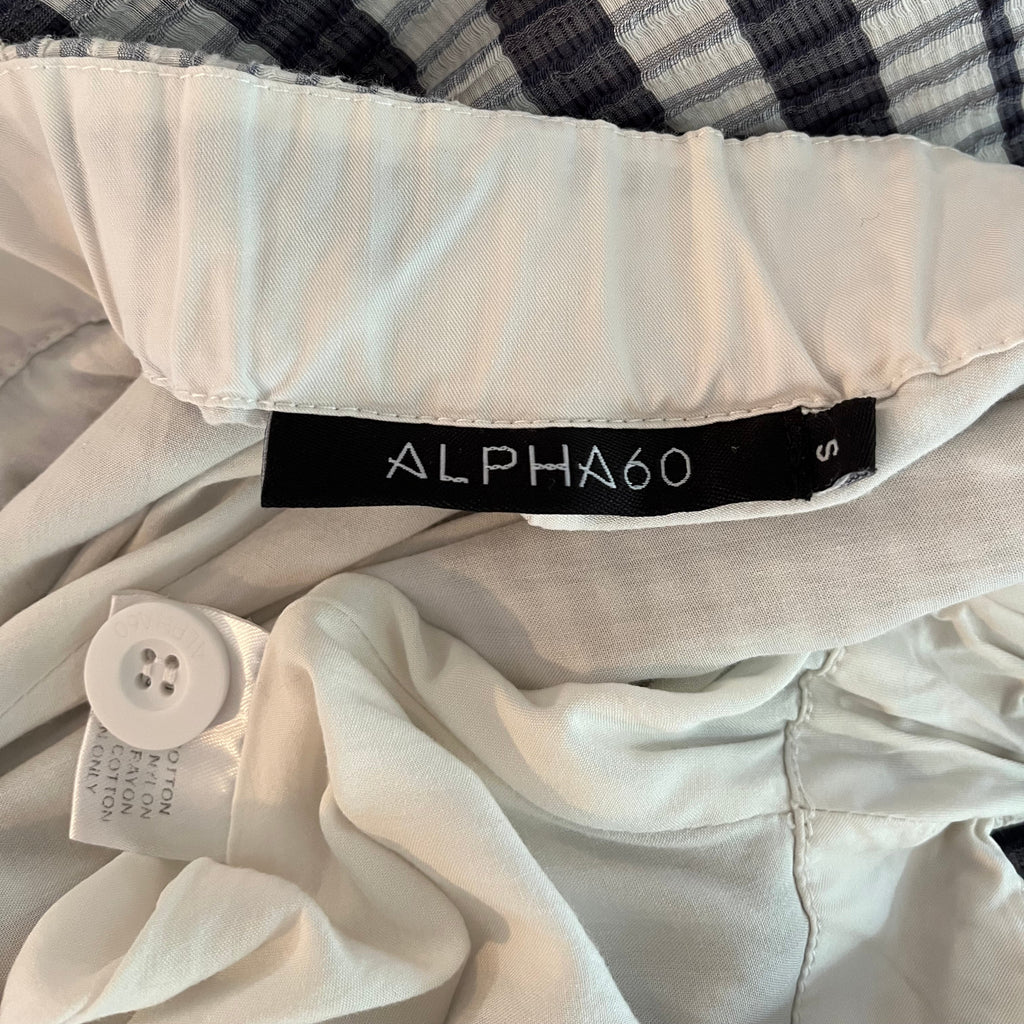 Alpha60 Wide Leg Cropped Pants Size S.