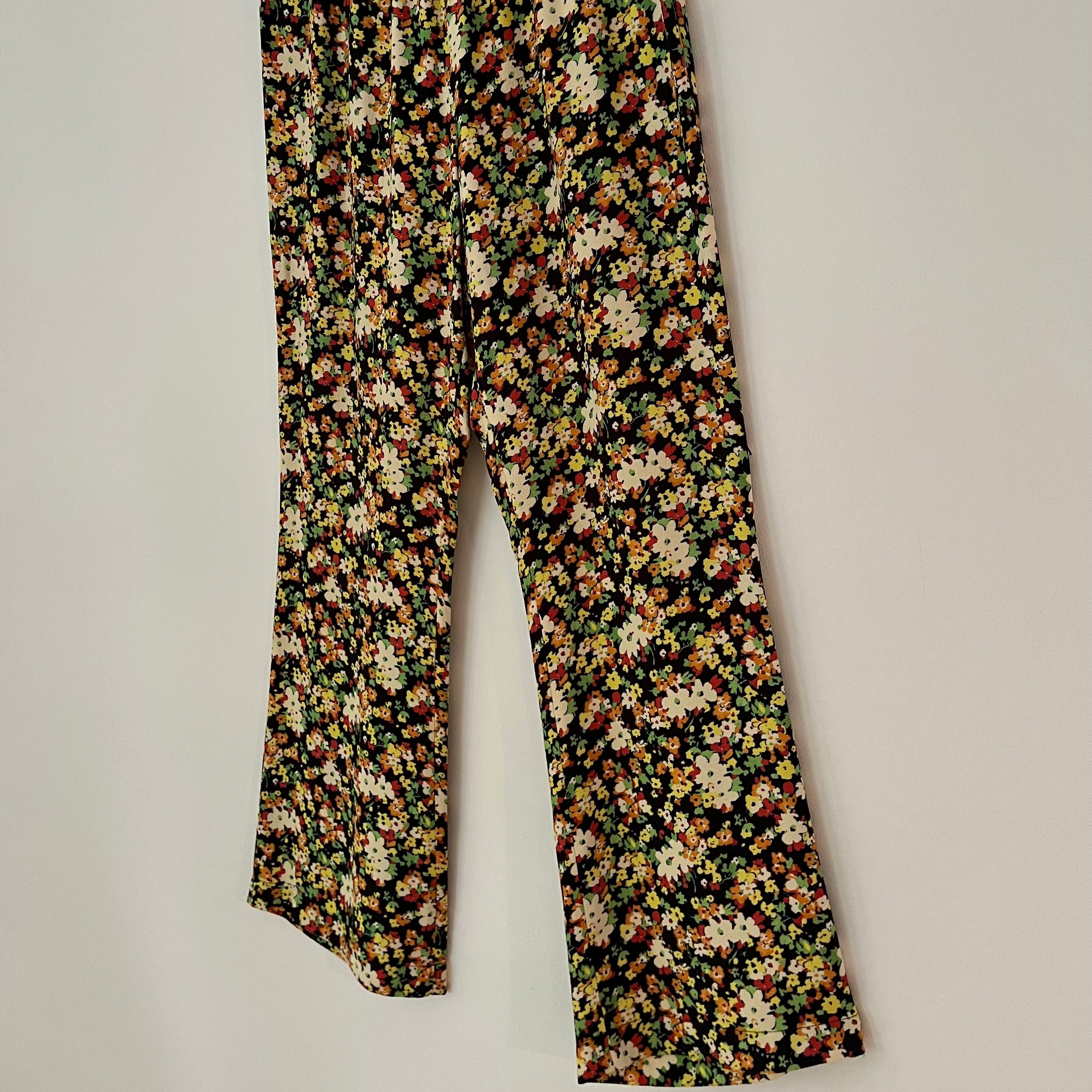 Marni Floral Print Trousers Size 44/AU12.