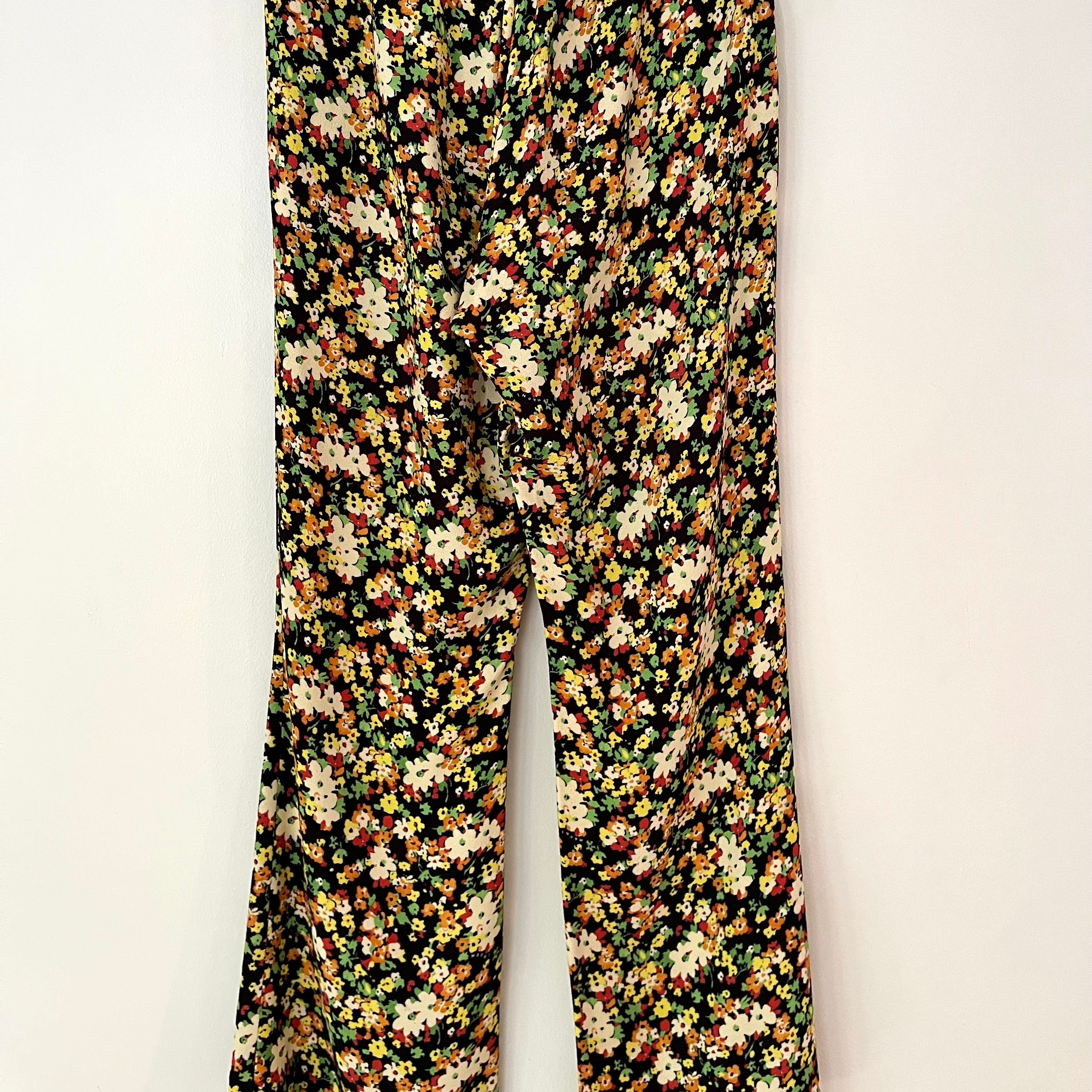 Marni Floral Print Trousers Size 44/AU12.