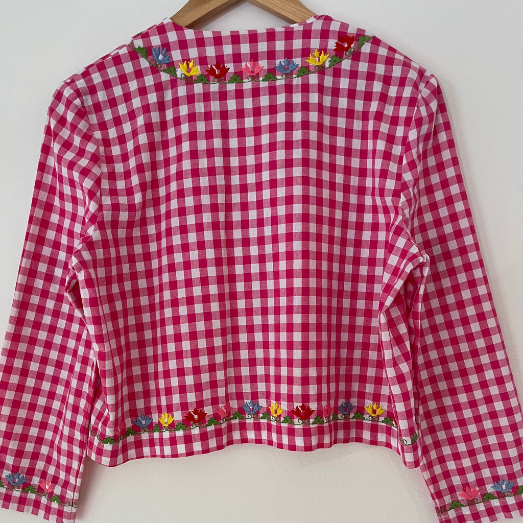 La Veste Checked Embroidery Jacket.