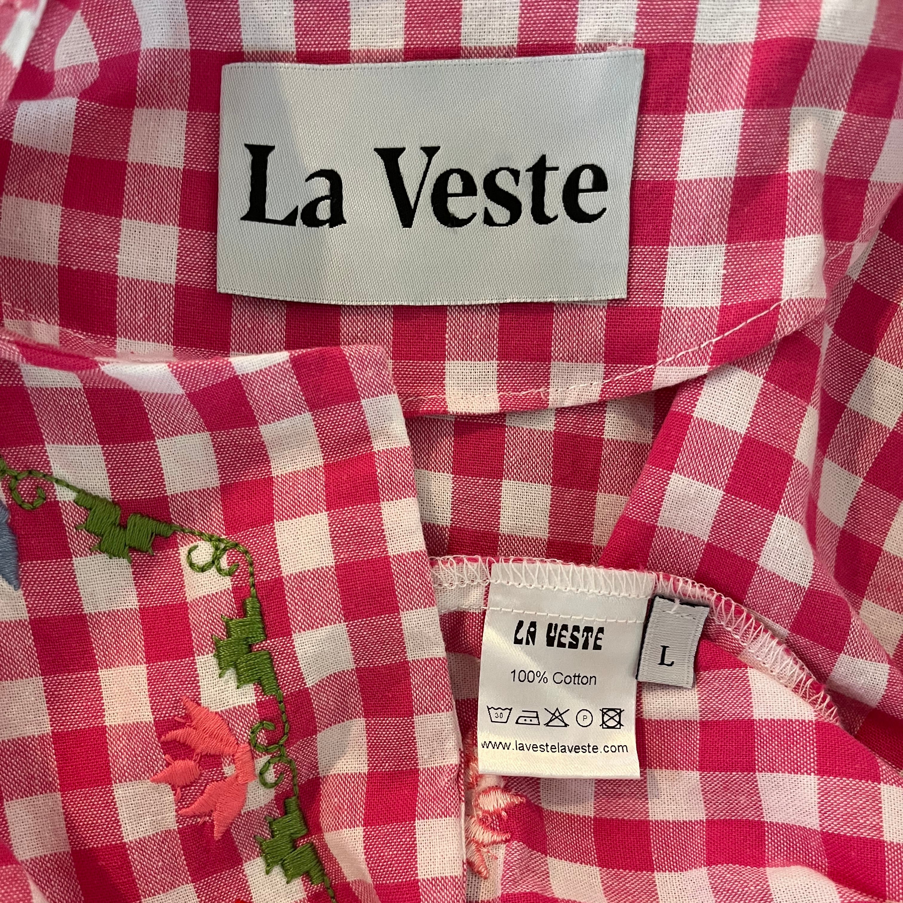 La Veste Checked Embroidery Jacket.