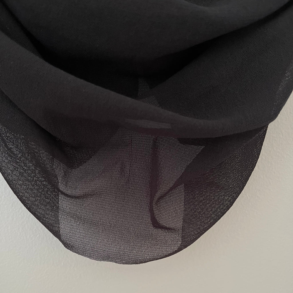ACNE Studios ELORAN Mesh Blouse in Anthracite grey Size XS.