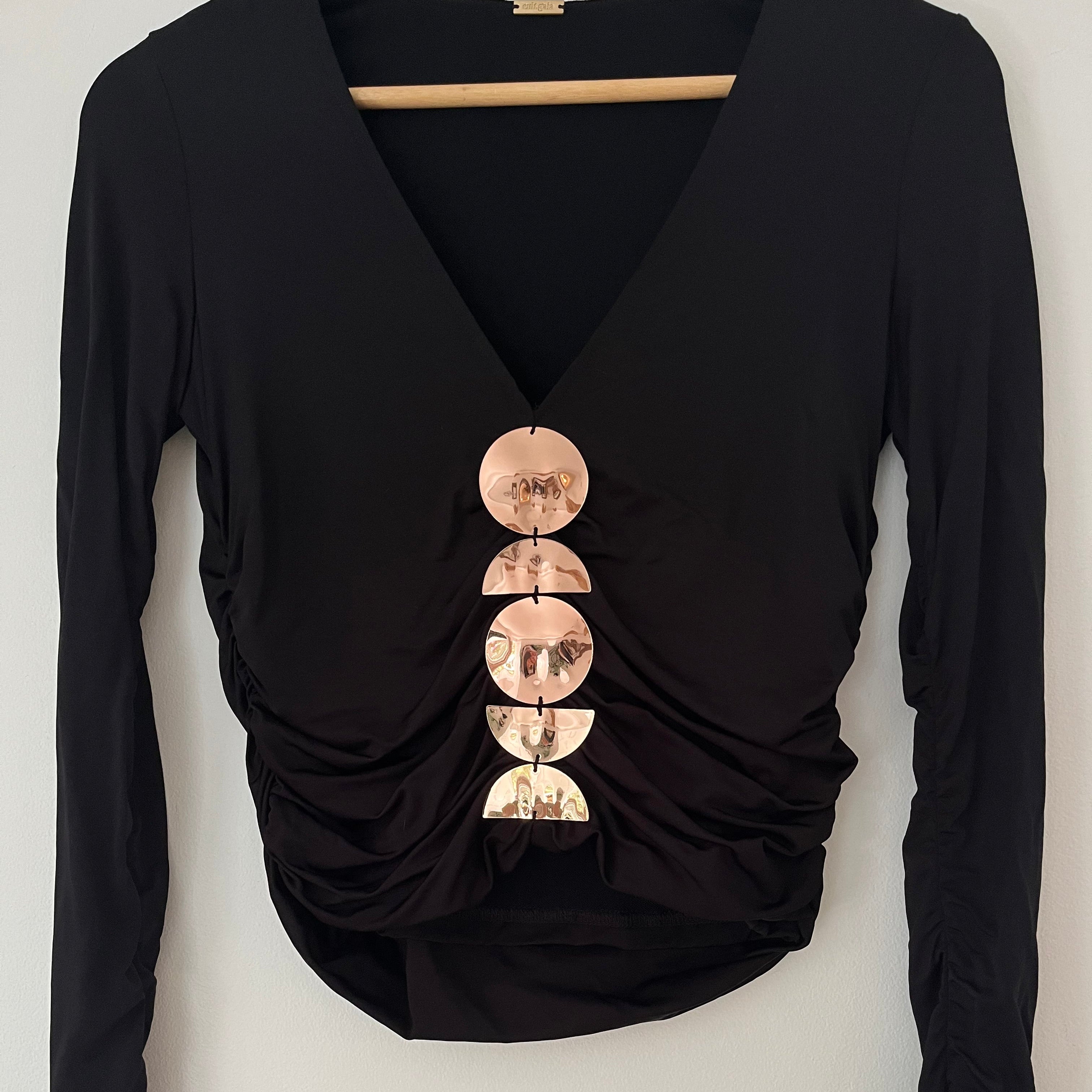 Cult Gaia KIERA Top in Black Size S.