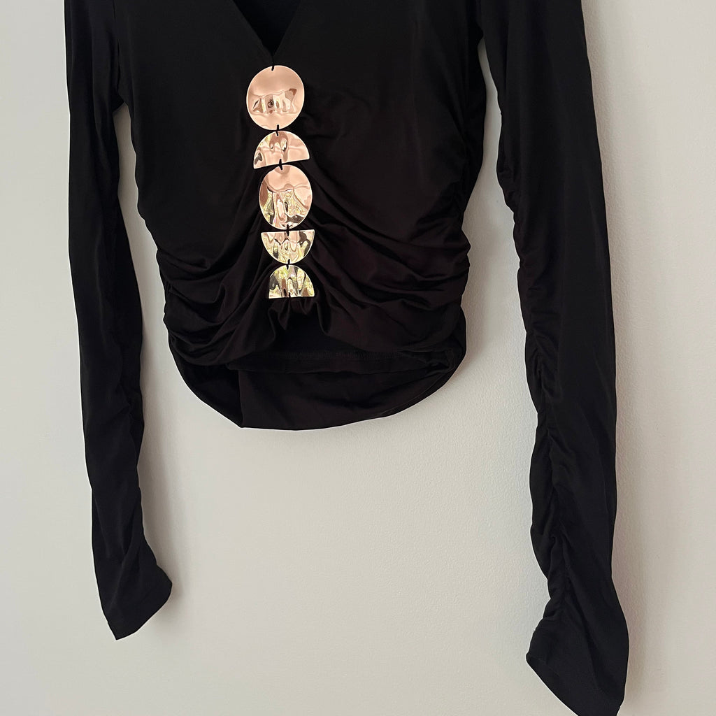 Cult Gaia KIERA Top in Black Size S.