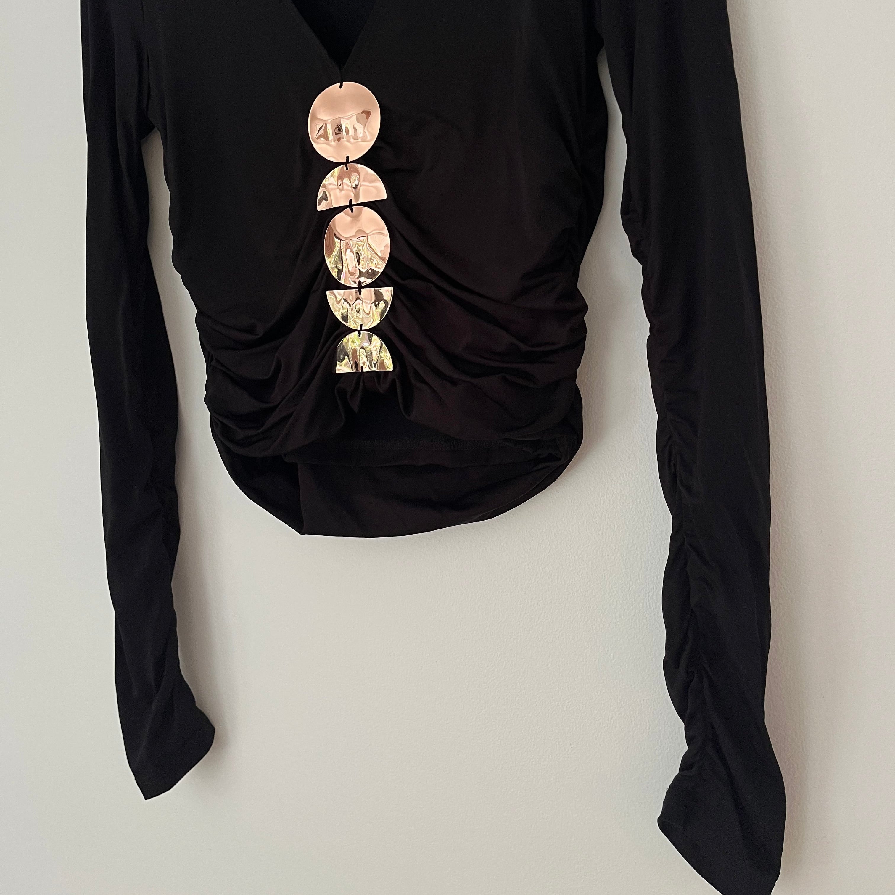 Cult Gaia KIERA Top in Black Size S.