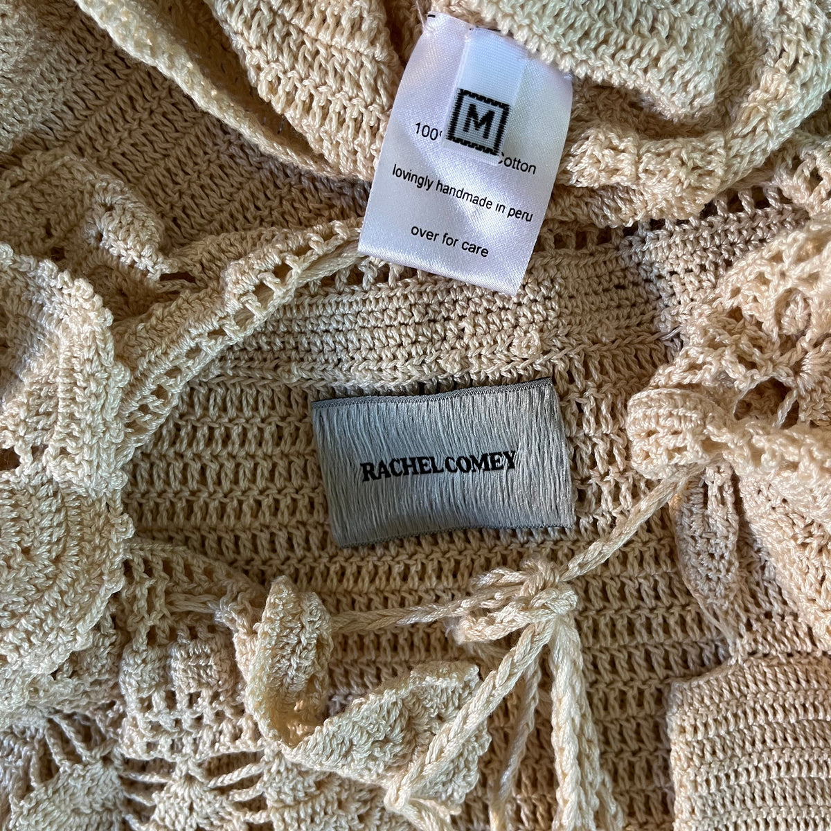 Rachel Comey BEA Crochet Top in Cream Size M.