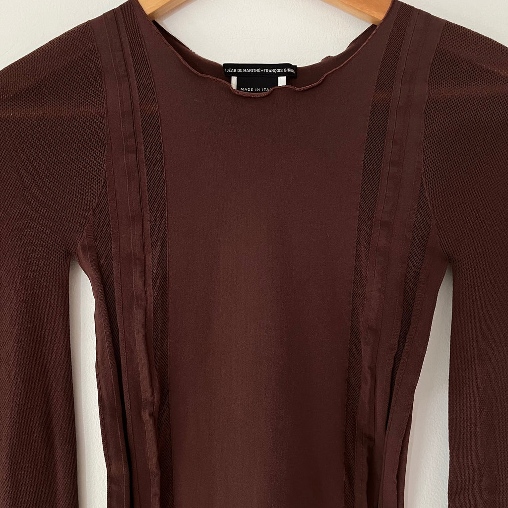 Marithé François Girbaud ARCHIVES Mesh Panel Top Size XS.