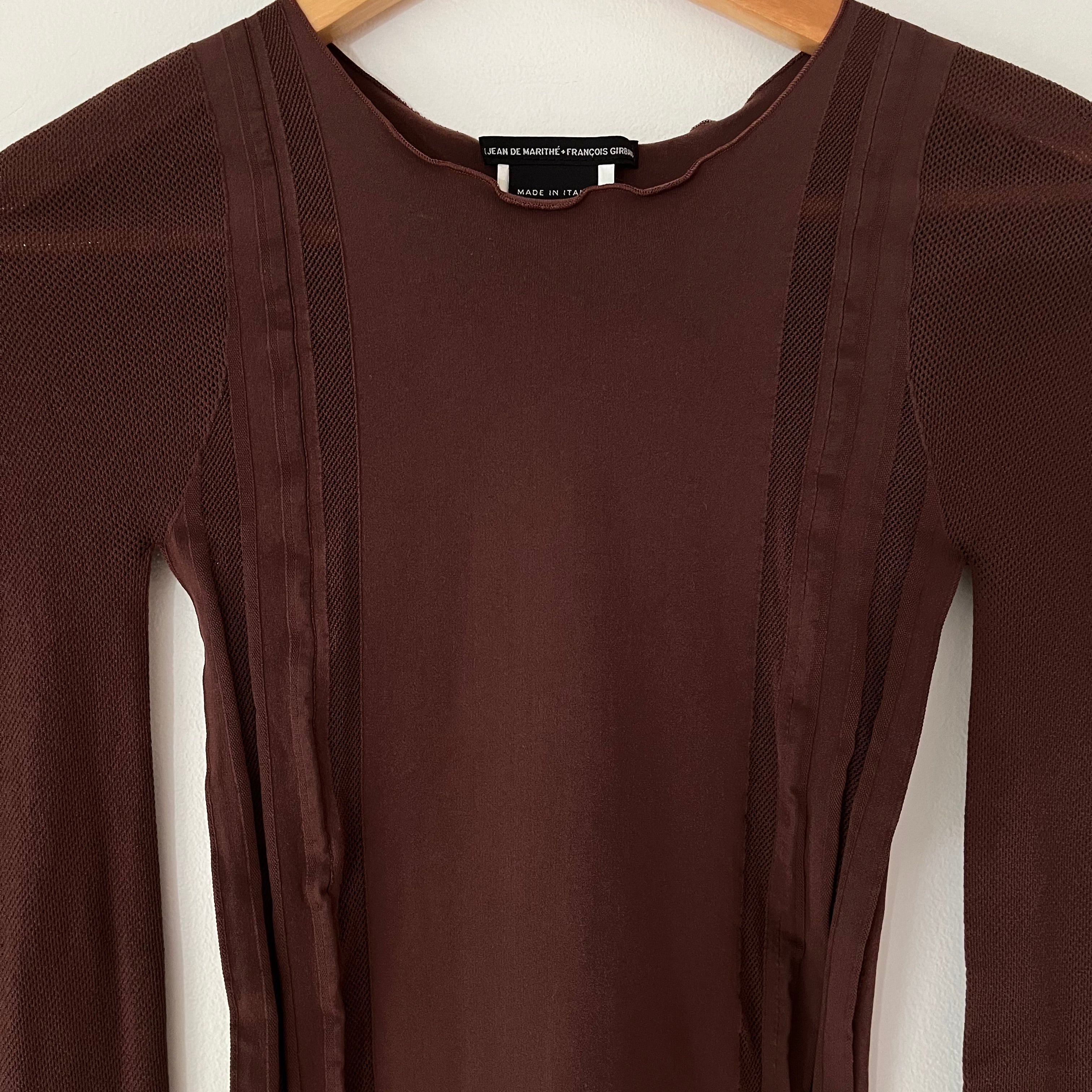 Marithé François Girbaud ARCHIVES Mesh Panel Top Size XS.