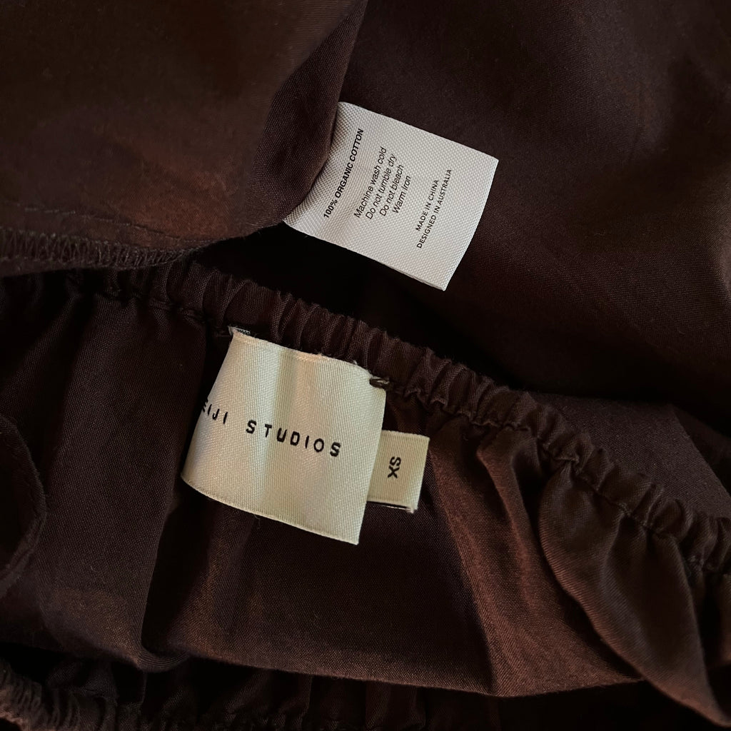 Deiji Studios MID DAY Skirt in Umber Size XS.