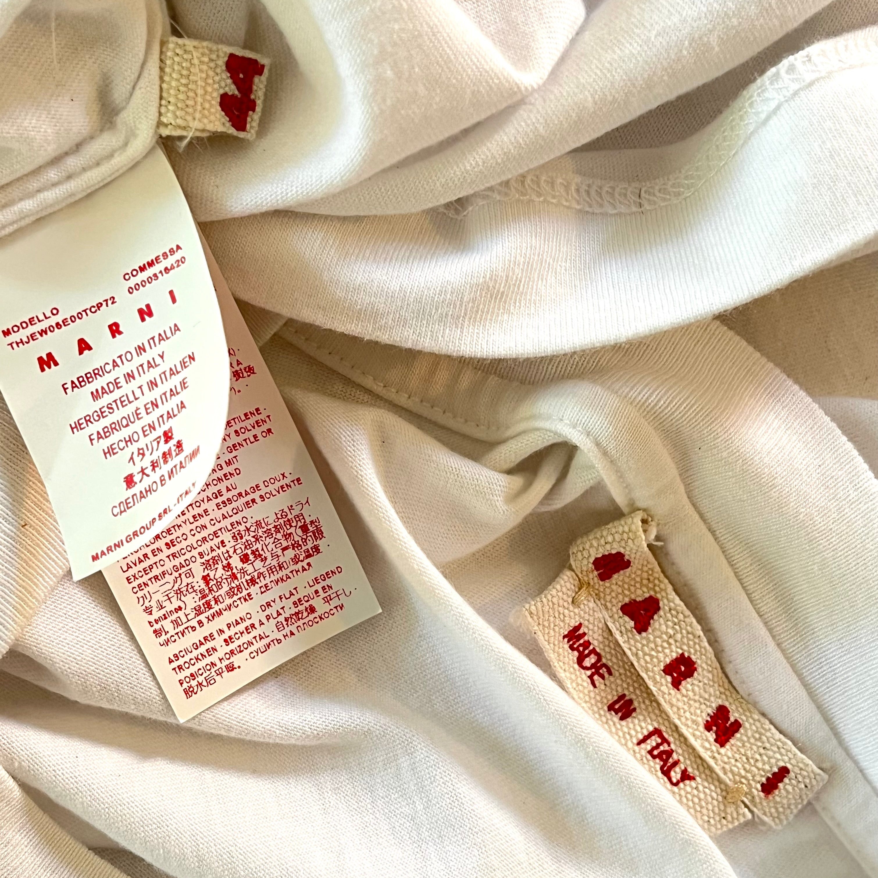 Marni Asymmetrical Ruching Tee Size 44/AU12.