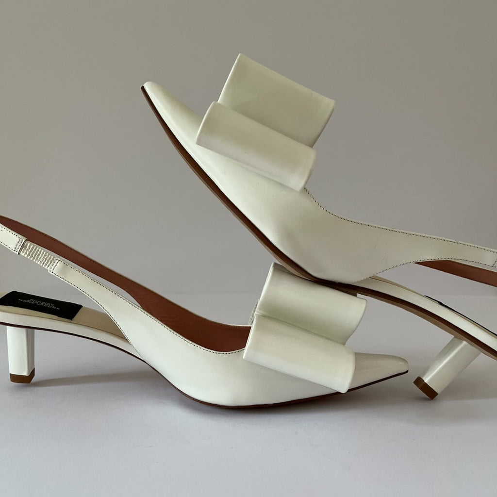 Marc Jacobs Runway Leather Bow Heels Size 39/US8.