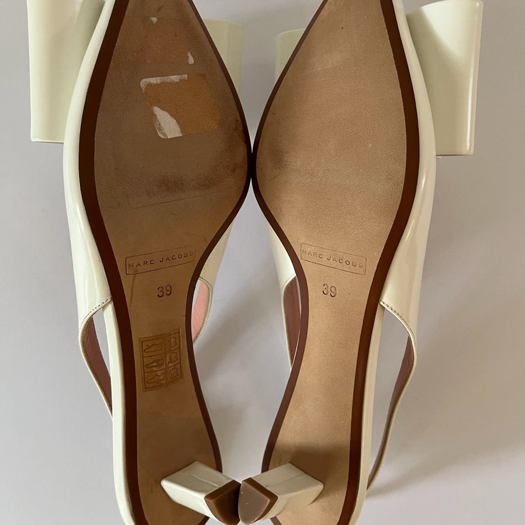 Marc Jacobs Runway Leather Bow Heels Size 39/US8.
