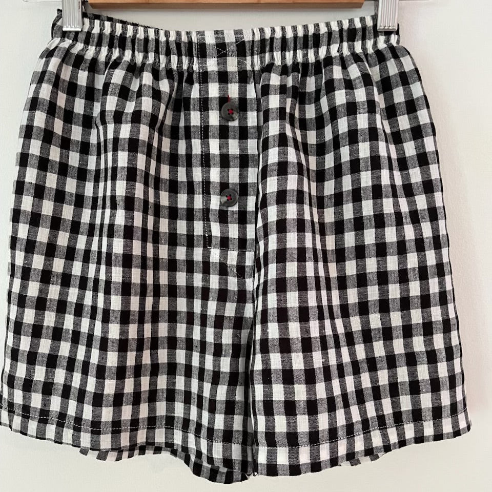 Krystal Deans Gingham Boxer Shorts Size XS.