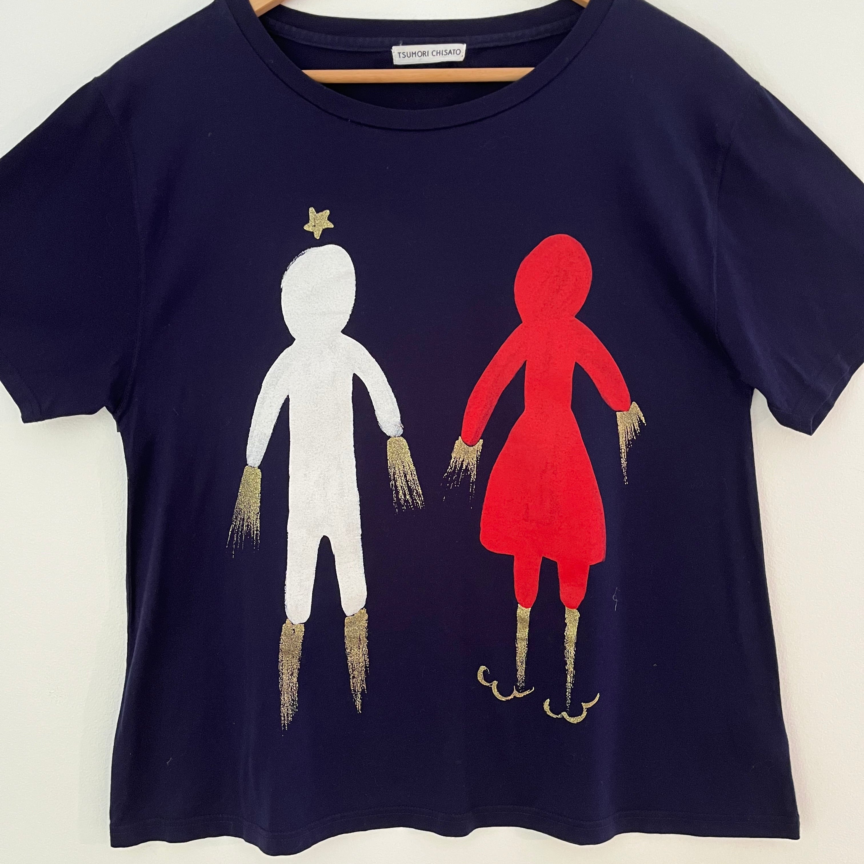 Tsumori Chisato Archive STICK FIGURE LOVERS Tee Size 3/L.