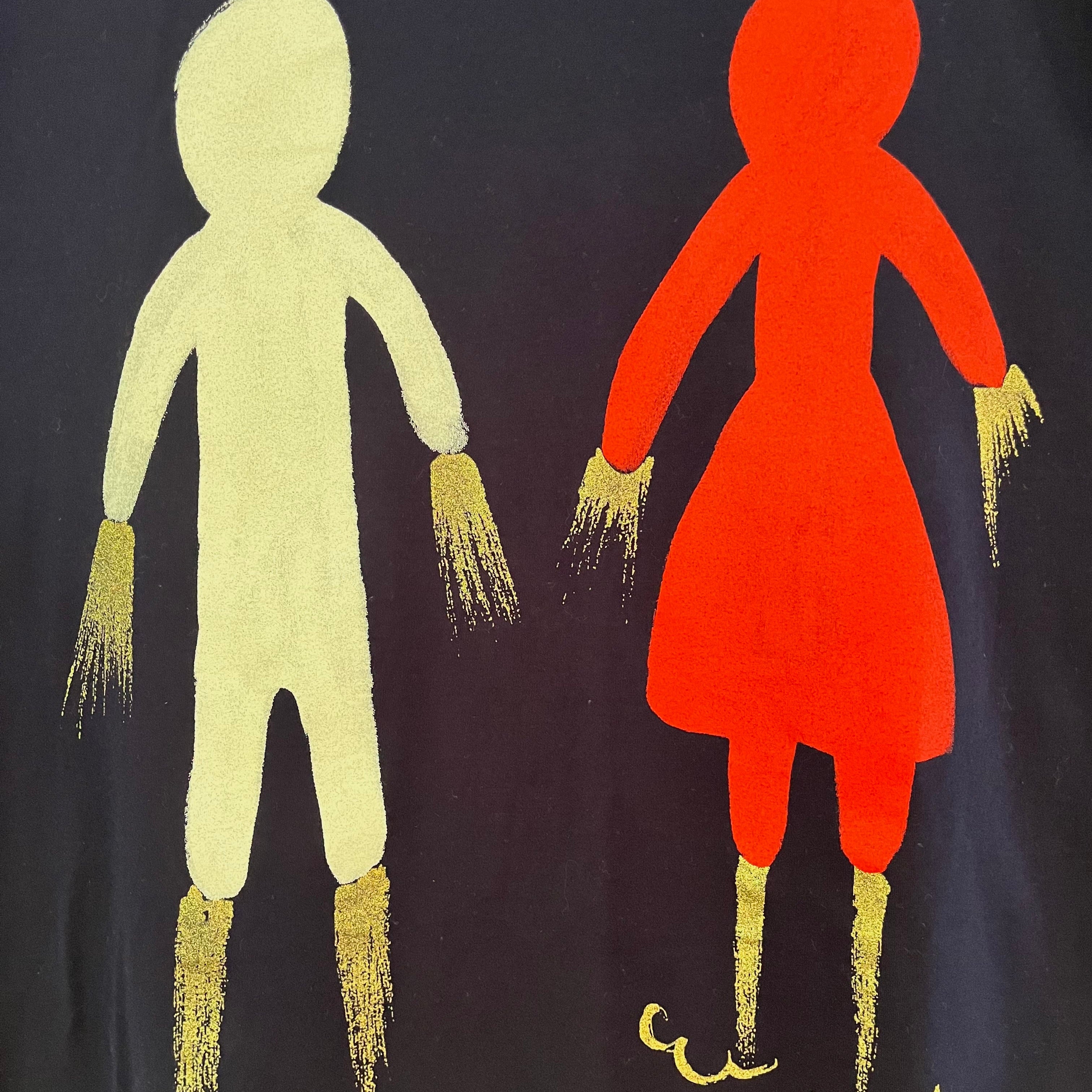 Tsumori Chisato Archive STICK FIGURE LOVERS Tee Size 3/L.