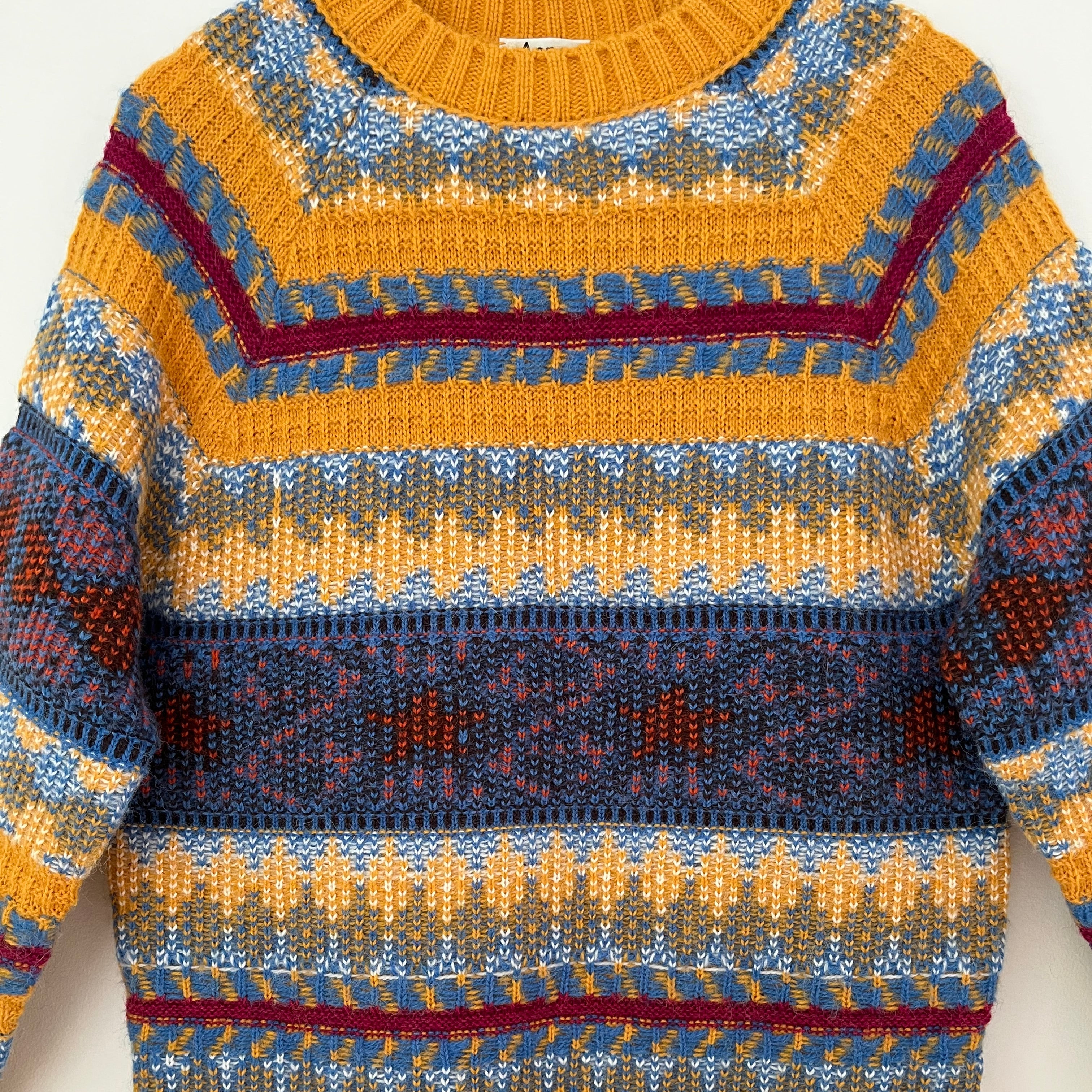 Acne Studios Jacquard Crew Sweater Size L.
