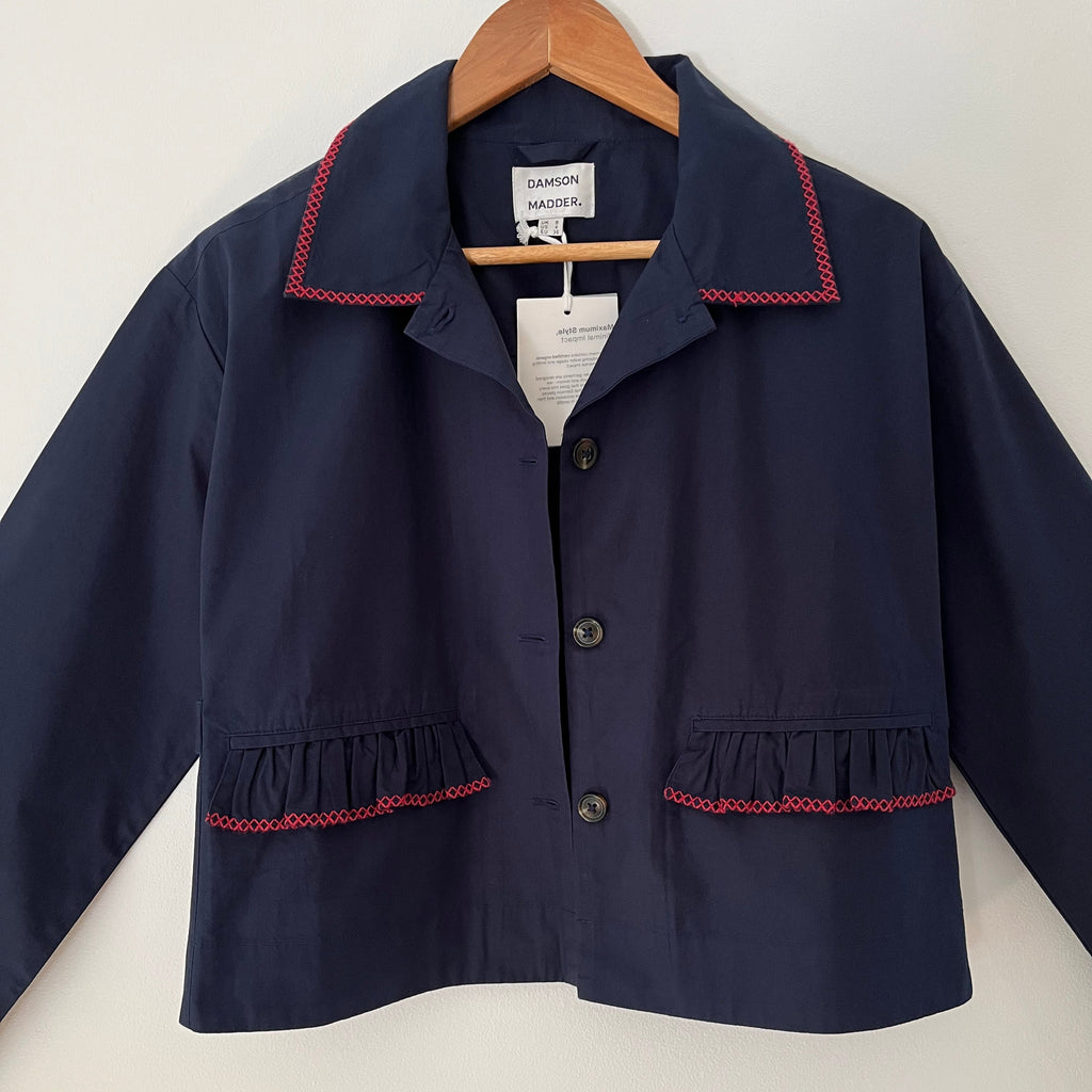 Damson Madder LYKKE Shirt Jacket Size 8.