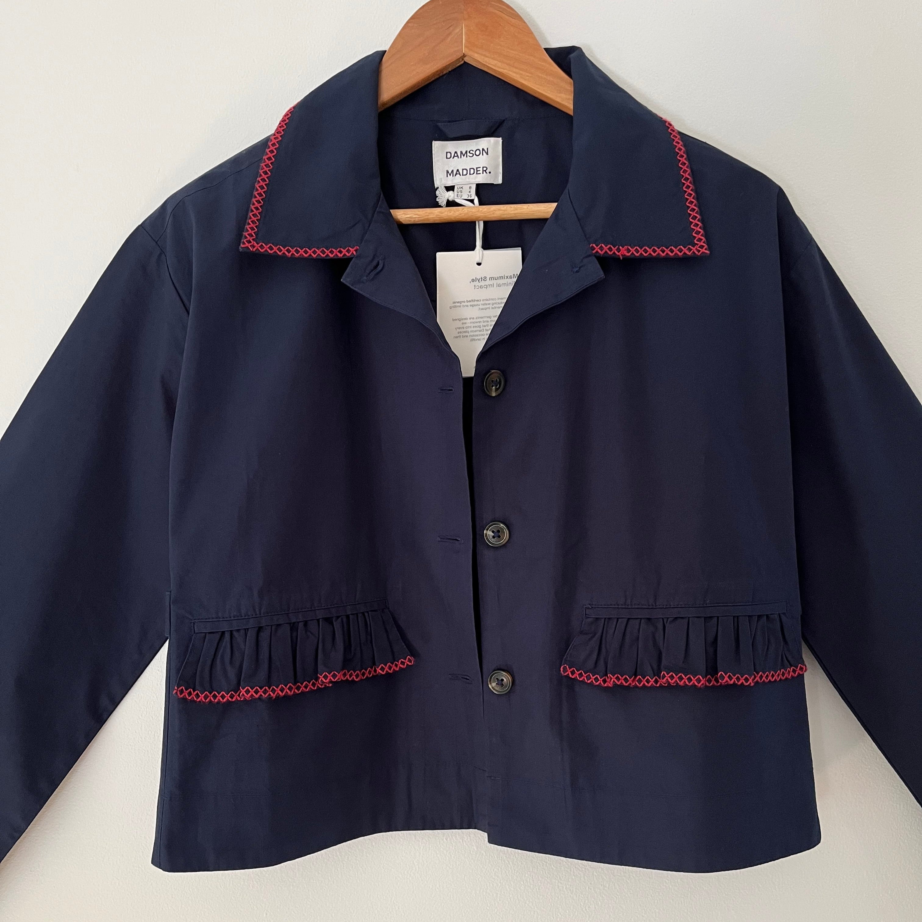 Damson Madder LYKKE Shirt Jacket Size 8.