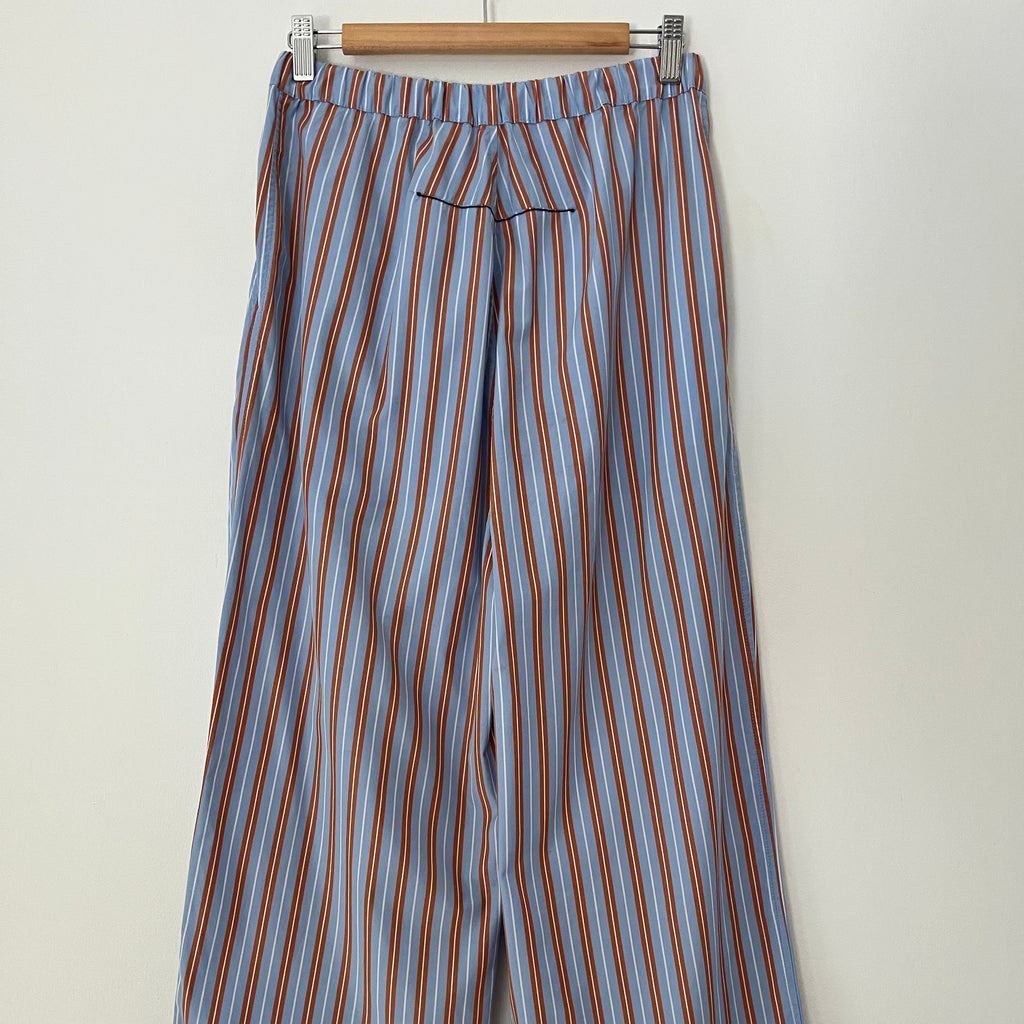 Bassike Striped Trousers Size 1/AU8.