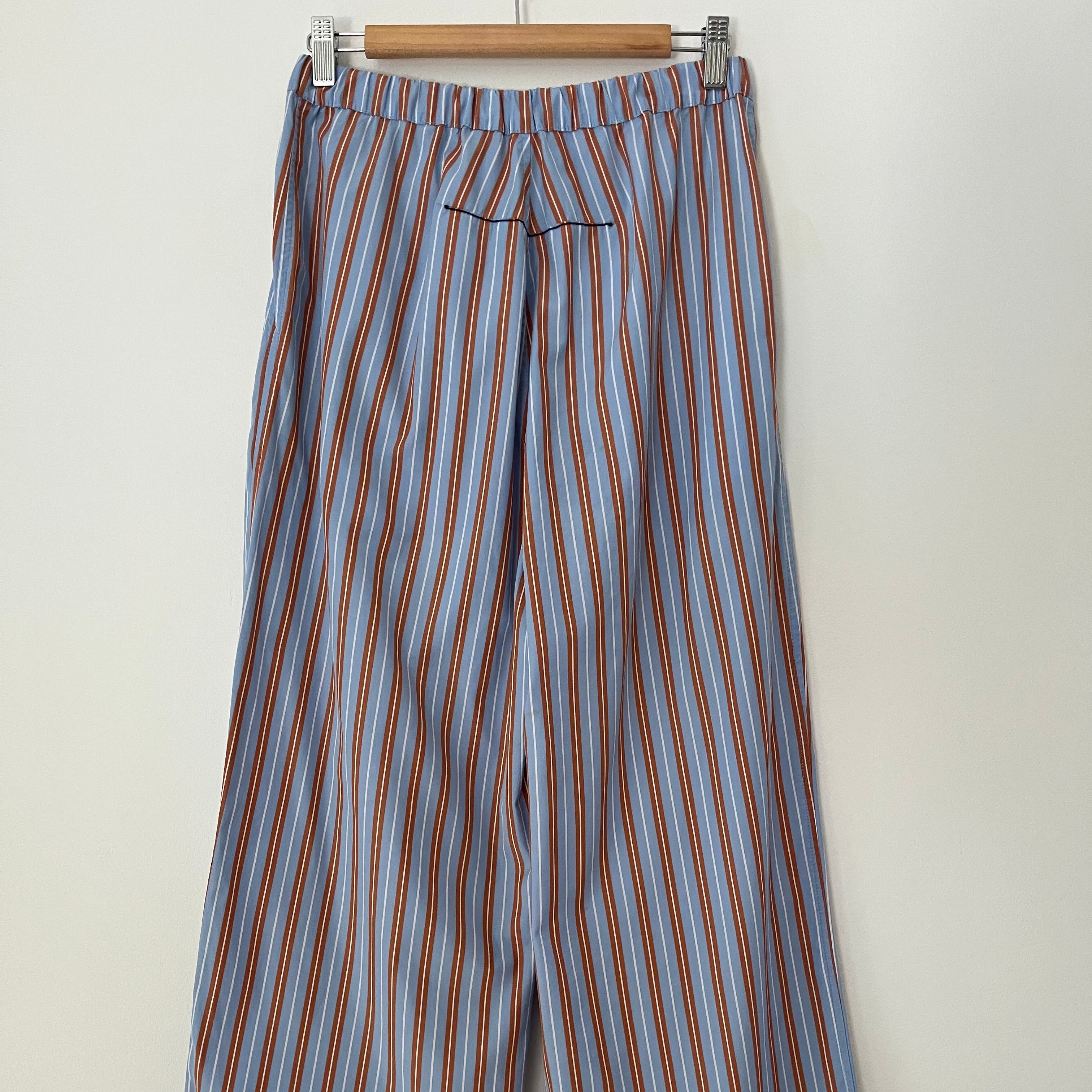 Bassike Striped Trousers Size 1/AU8.