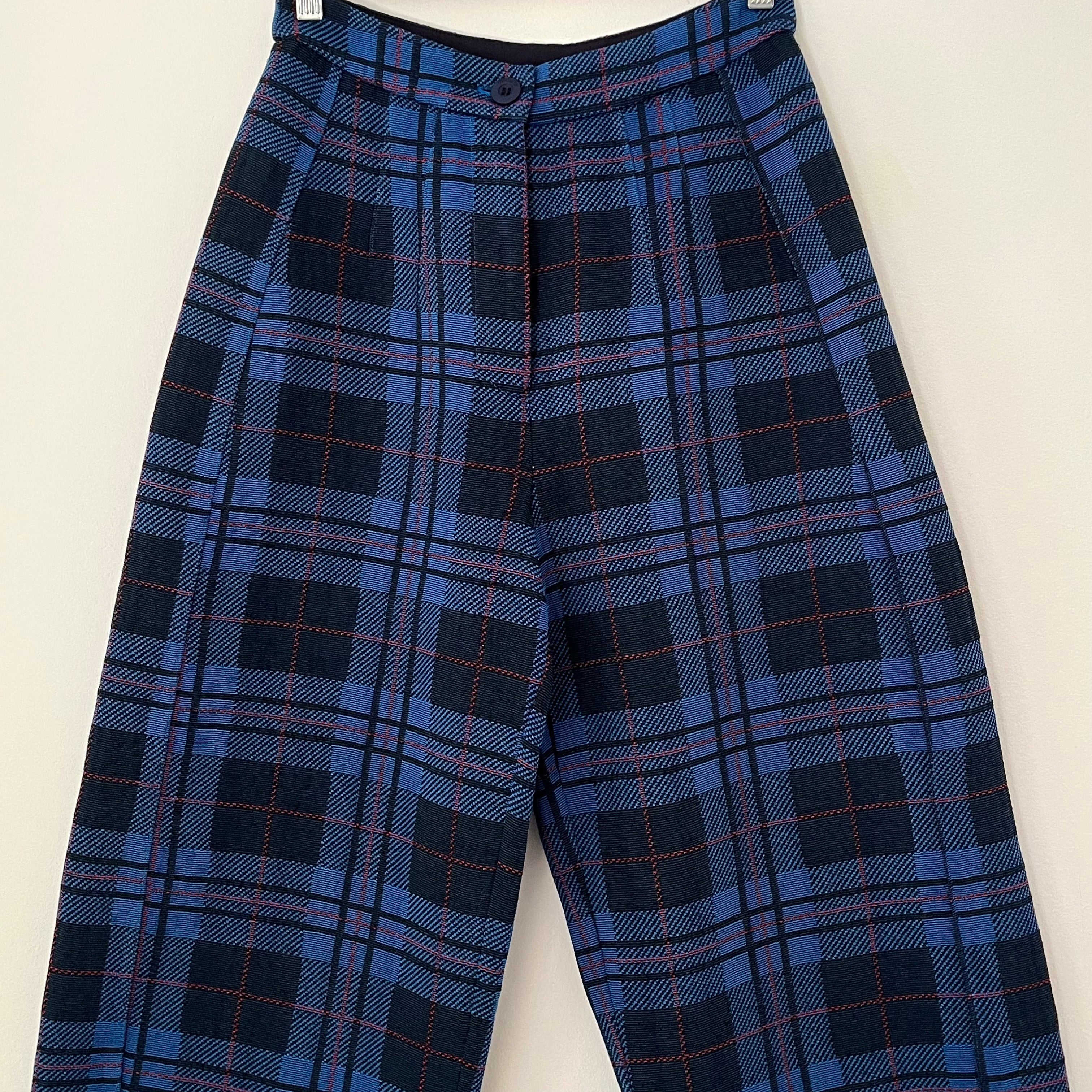Alpha60 Balloon Checked Pants Size XS.