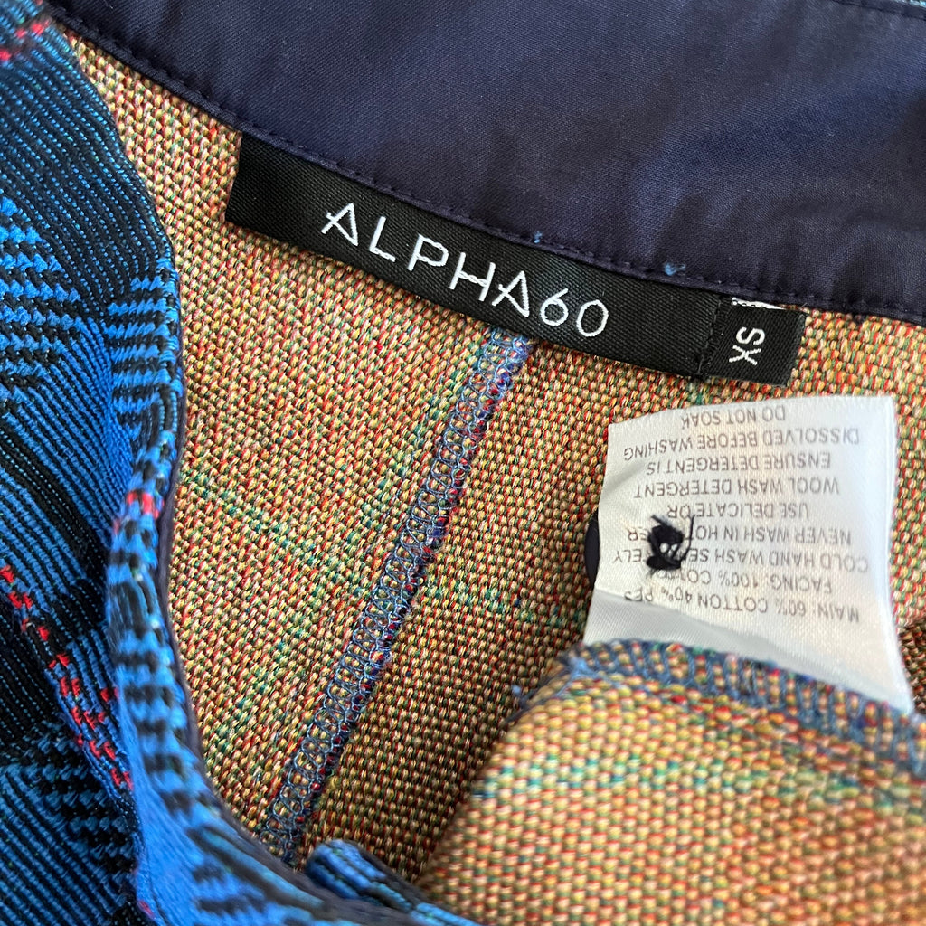 Alpha60 Balloon Checked Pants Size XS.