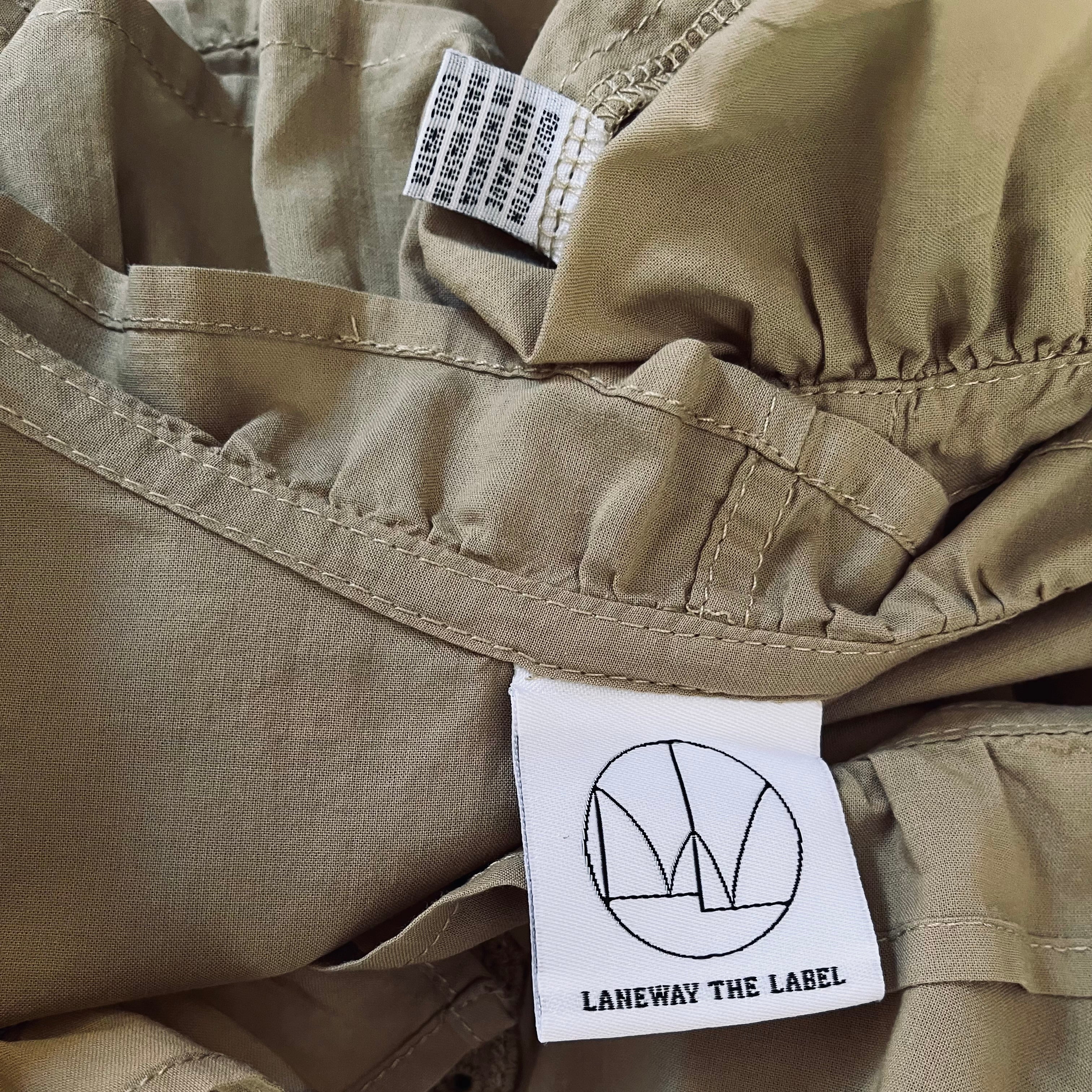 Laneway The Label GEORGINA Blouse in Olive Size XS.