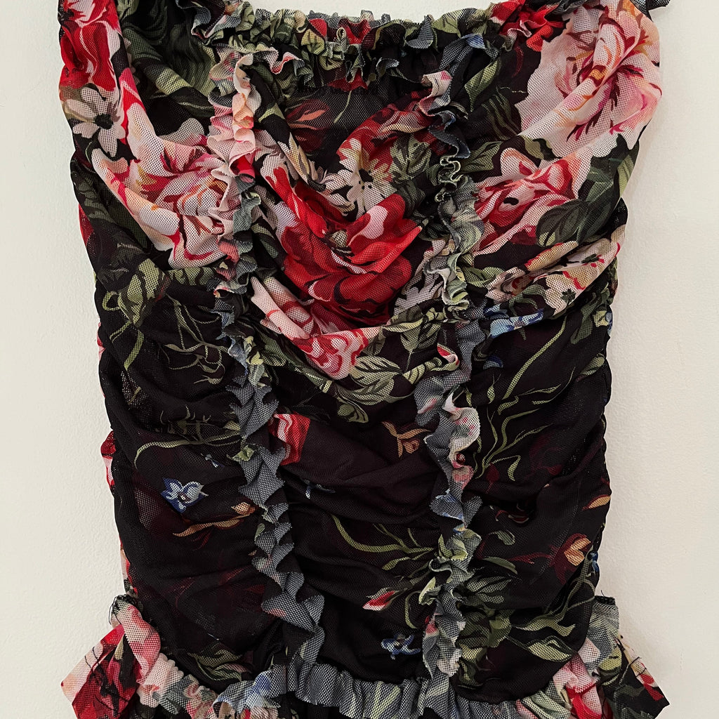Molly Goddard TRACY Strapless Blouse Size AU8.