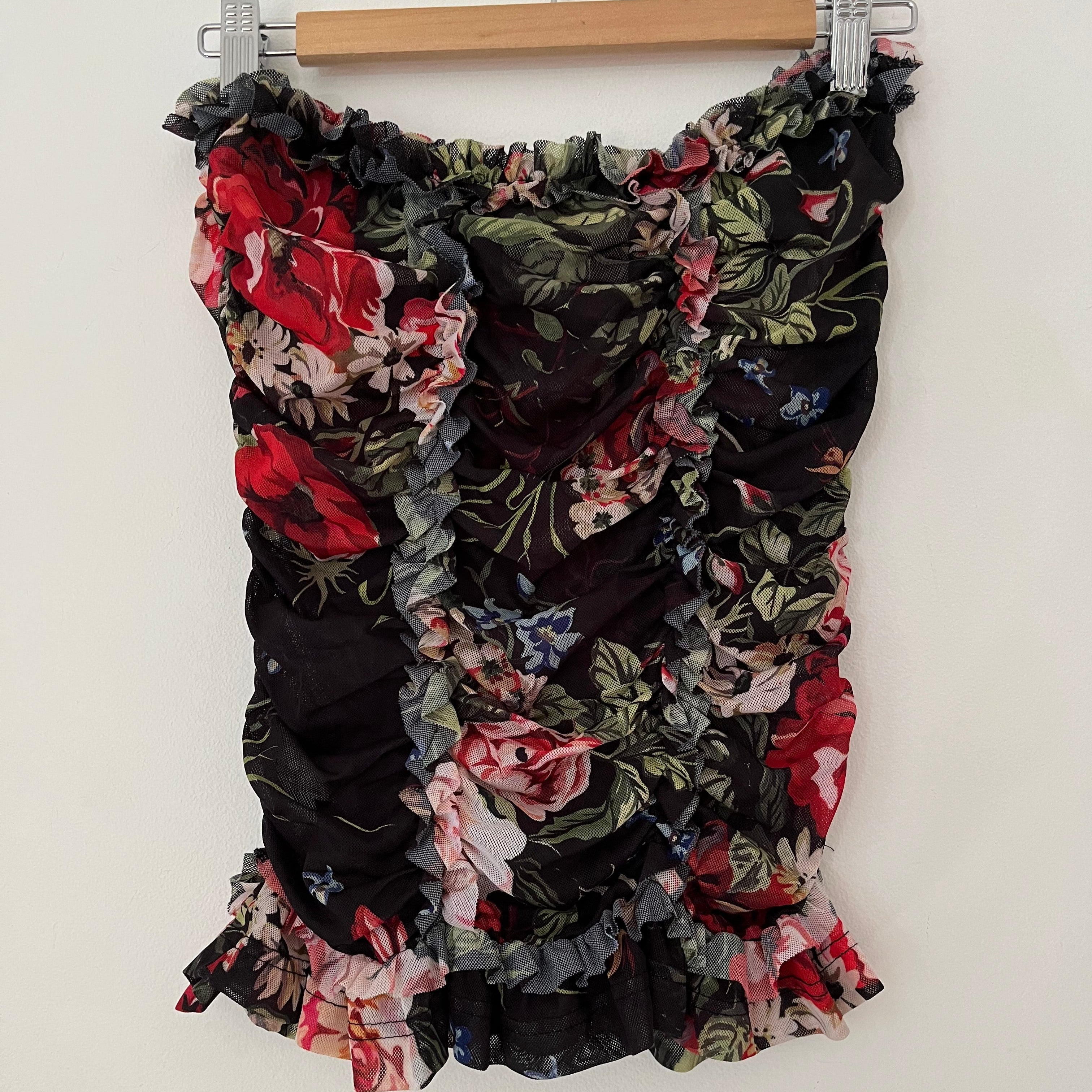 Molly Goddard TRACY Strapless Blouse Size AU8.