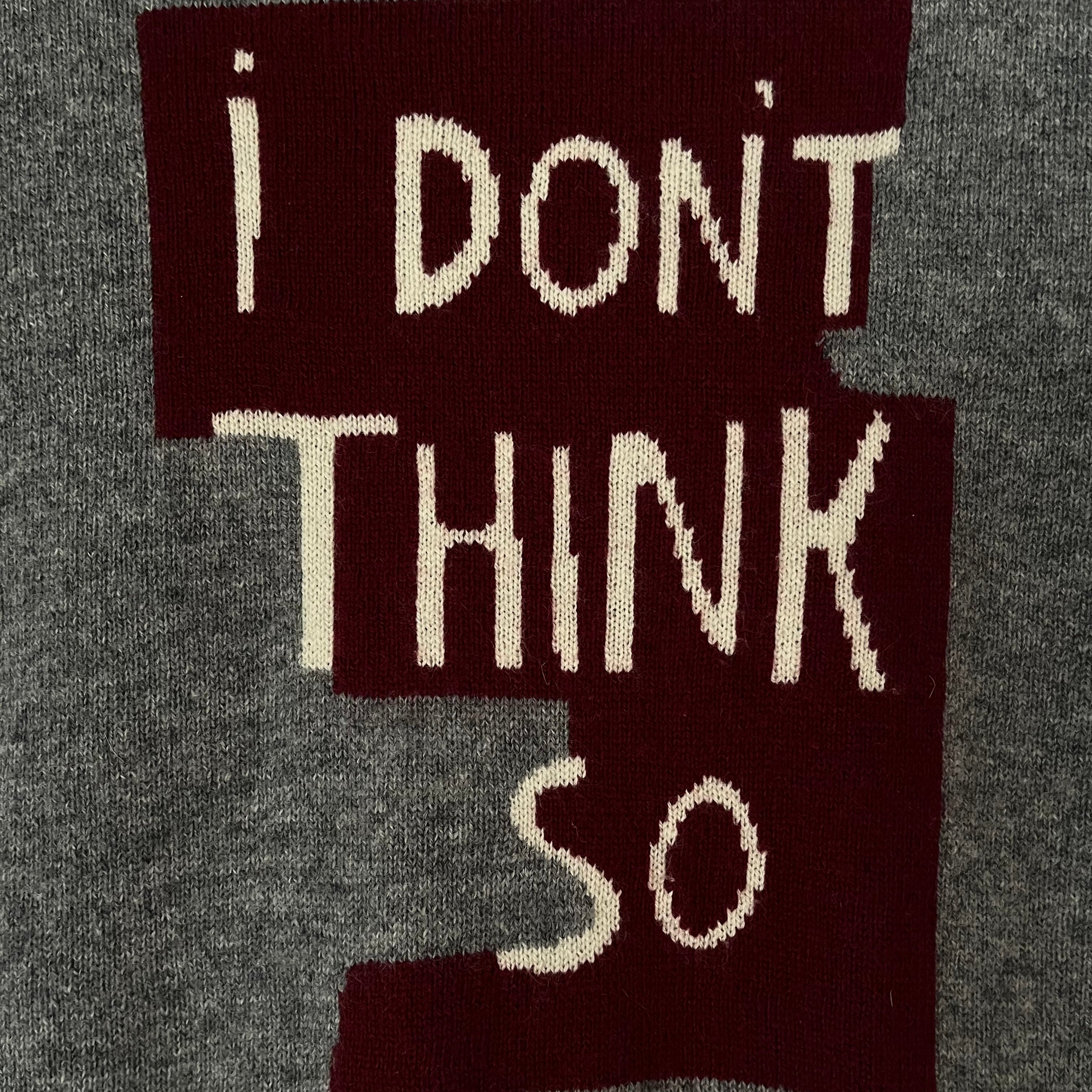Bella Freud I DONT THINK SO Cashmere Sweater Size XS.