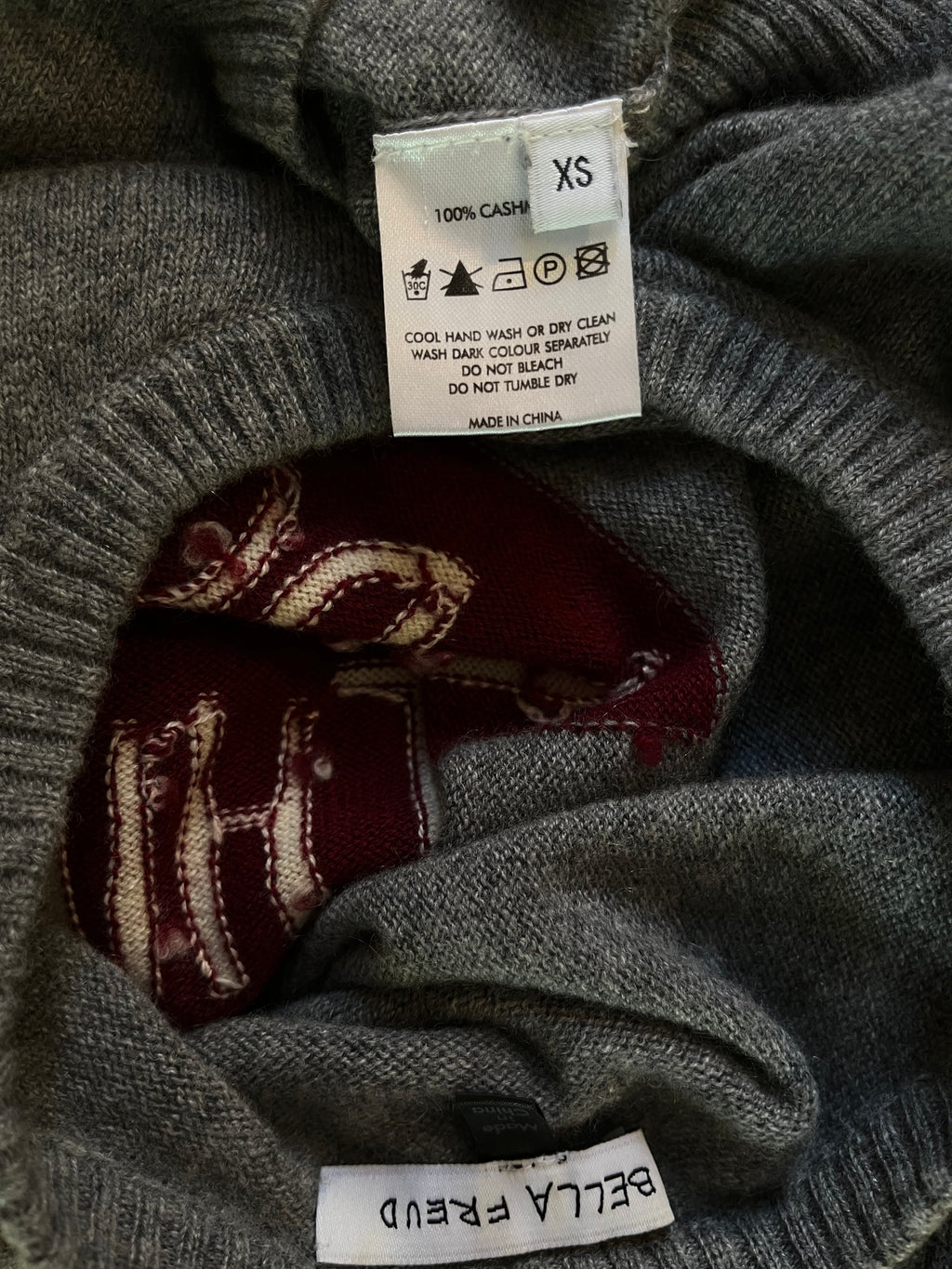 Bella Freud I DONT THINK SO Cashmere Sweater Size XS.