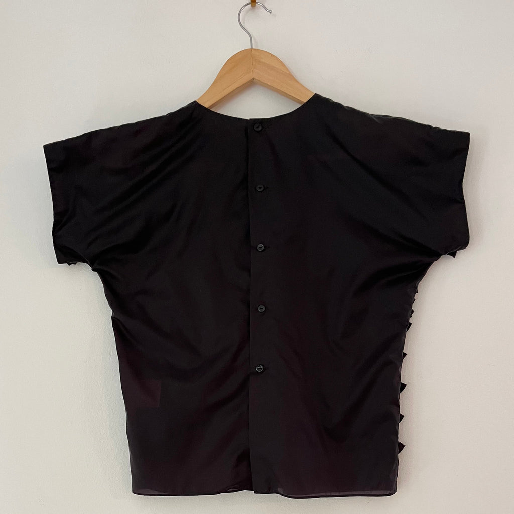 ACNE Studios JAE PARACHUTE Ruffle Top Size 36/S/AU8.