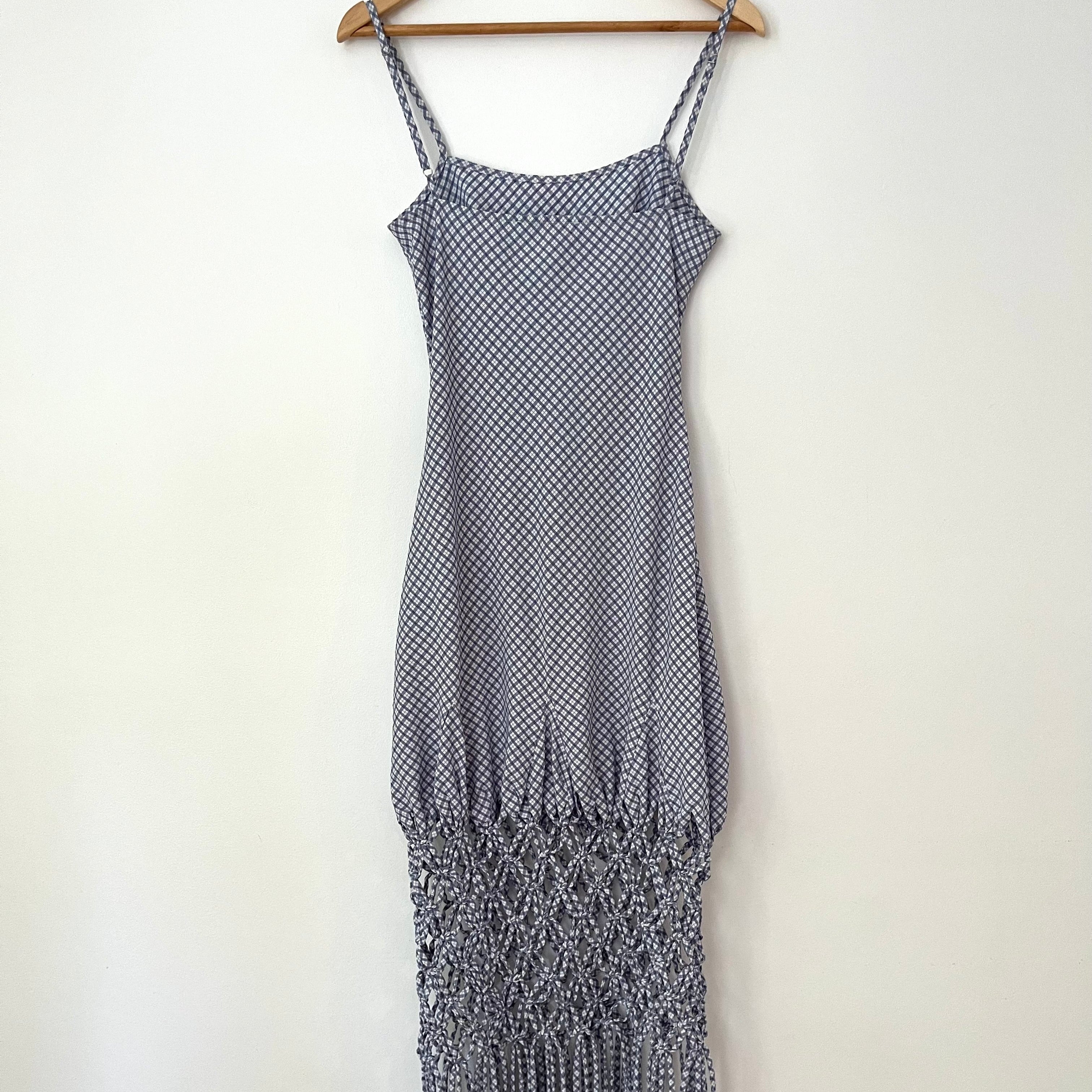 Wynn Hamlyn Sample Macrame Slip Dress Size 8.