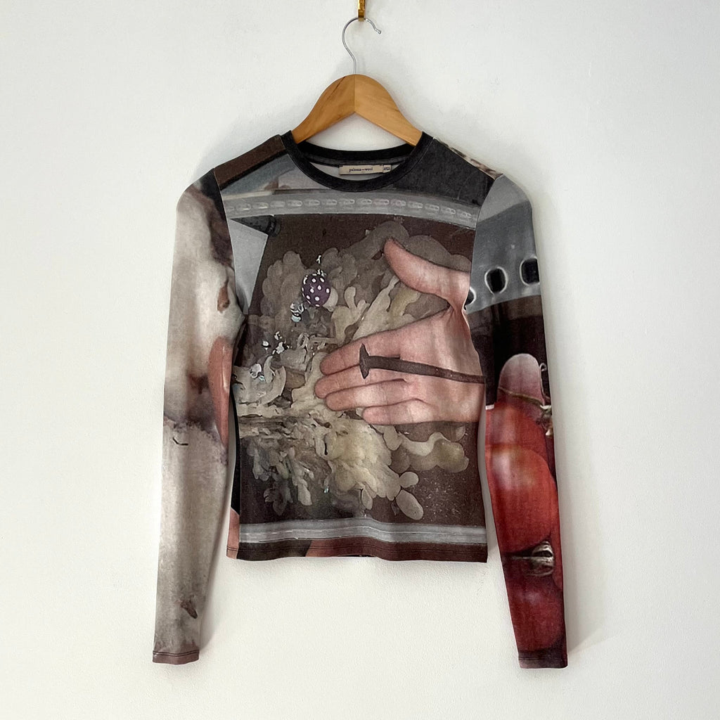 Paloma Wool MAX Long Sleeve Top Size XS.